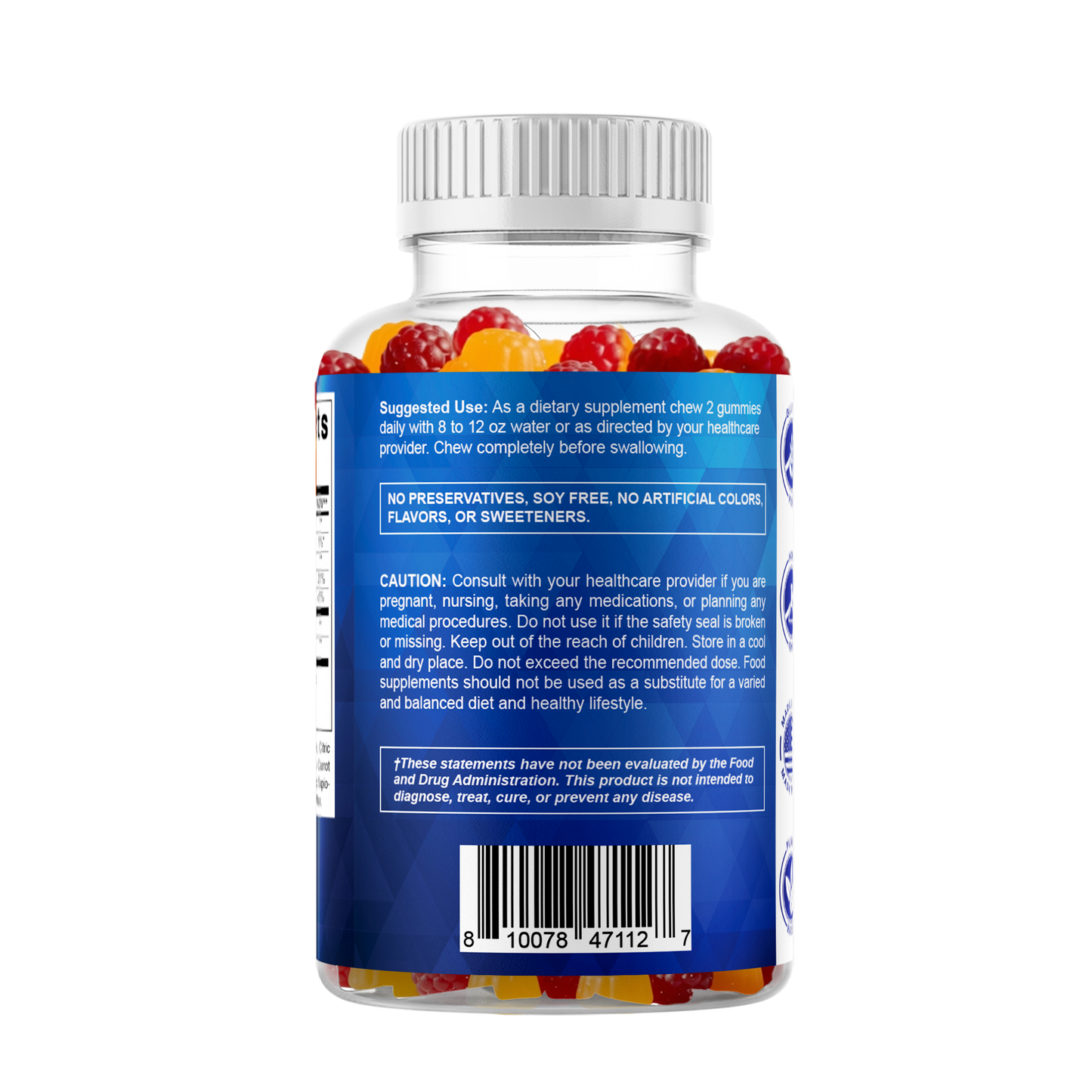 Sugar Free Probiotic 5 Billion - 60 Vegan Gummies