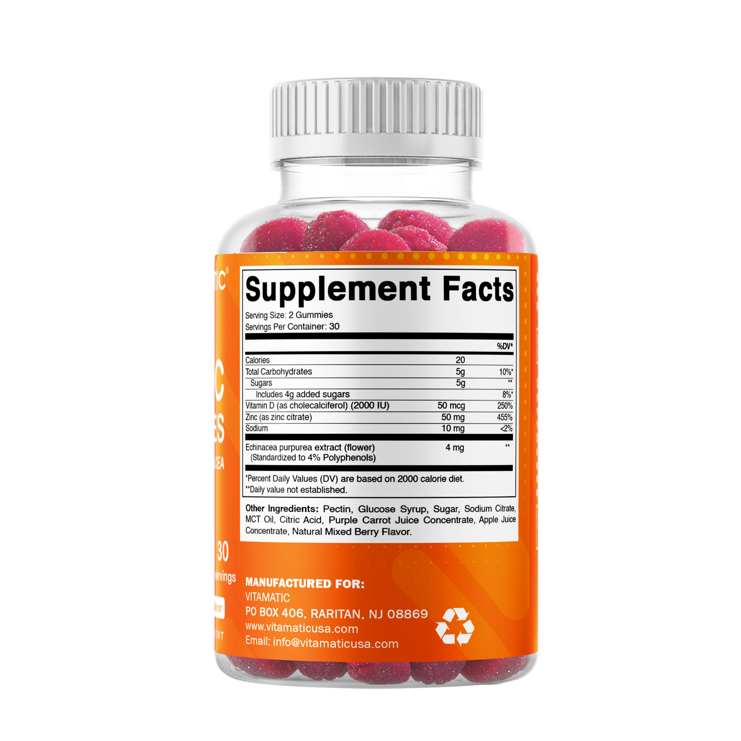 Zinc 50 mg - 60 Vegan Gummies