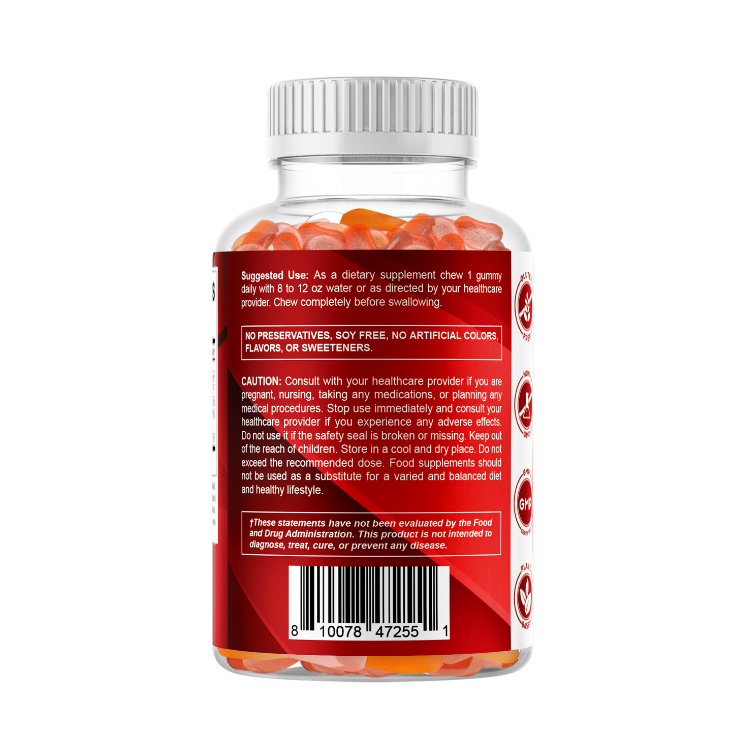 Sugar Free Vitamin A 25000 IU - 120 Gummies