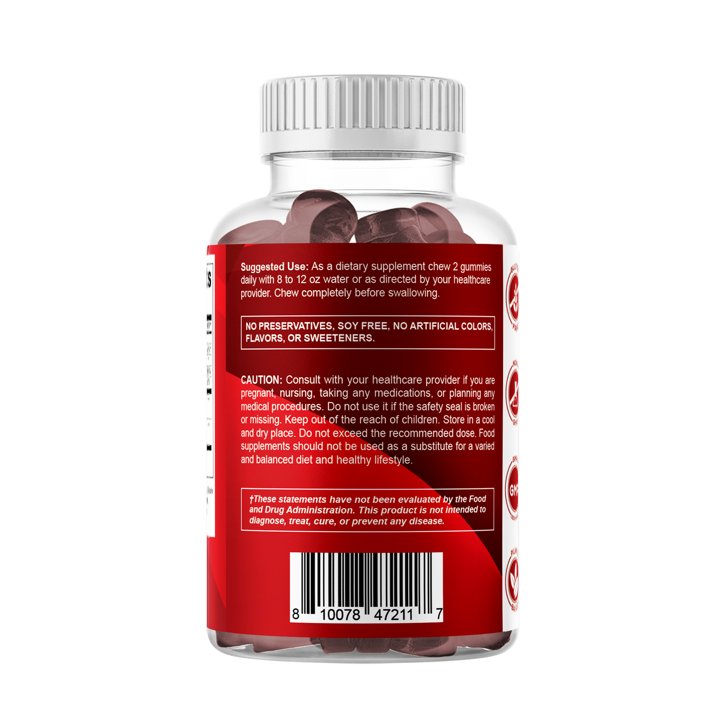 Sugar Free Cinnamon with Chormium 60 Gummies