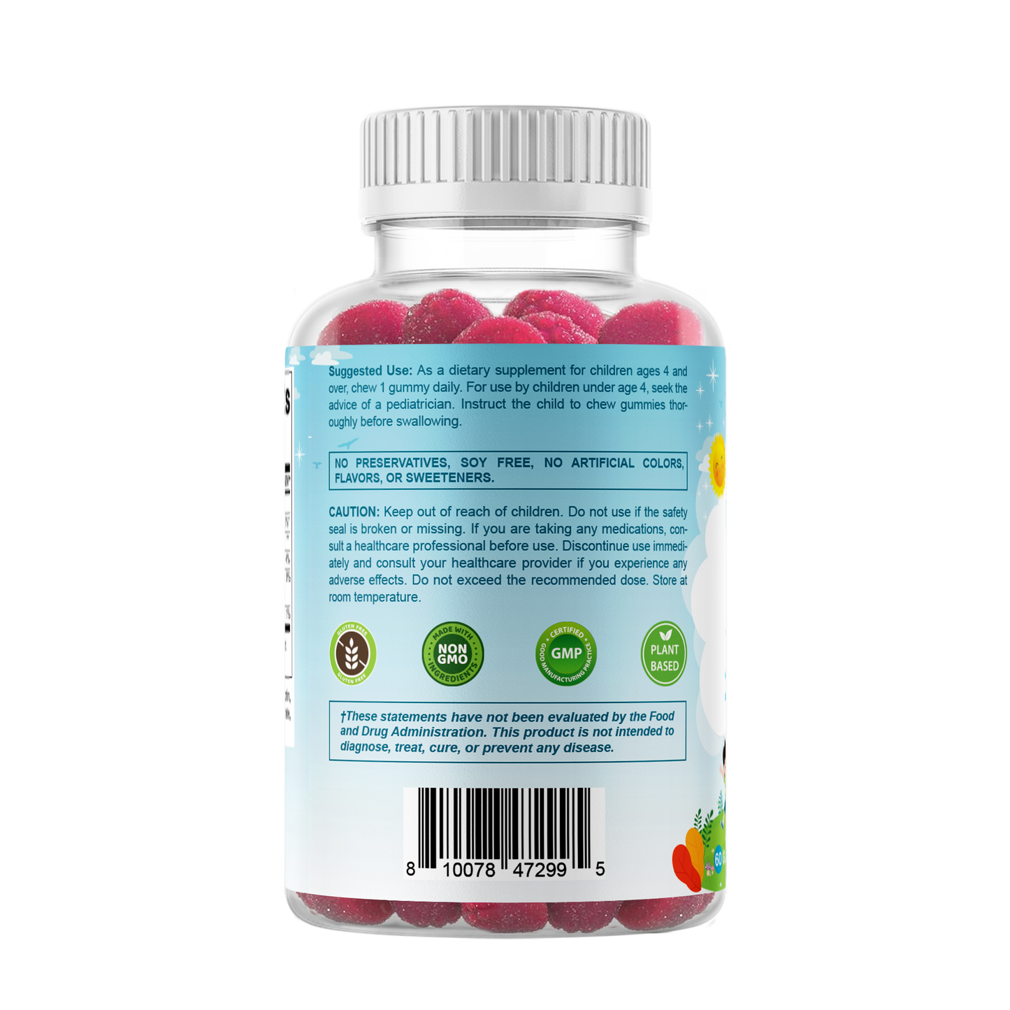 Kids Magnesium 35mg 60 Gummies