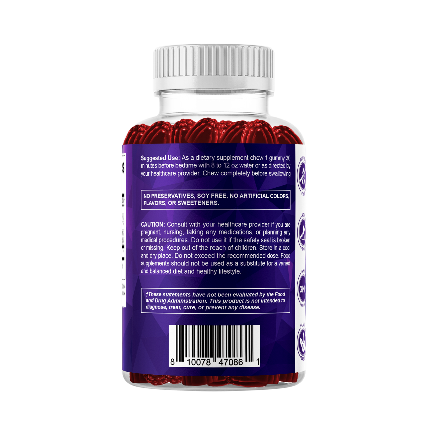 Melatonin 10mg 60 Vegan Gummies