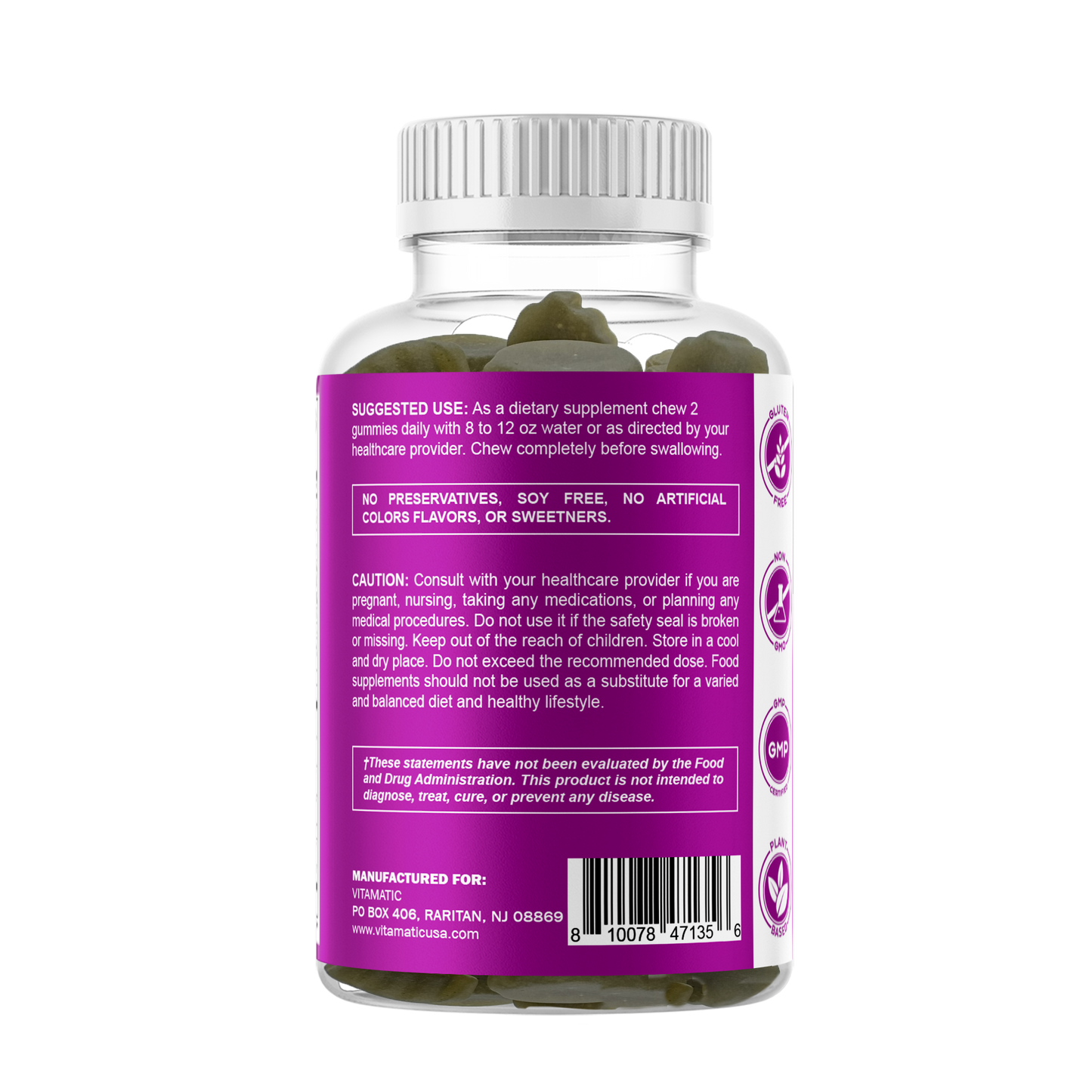 Thyroid Support with Kelp & Iodine - 60 Gummies