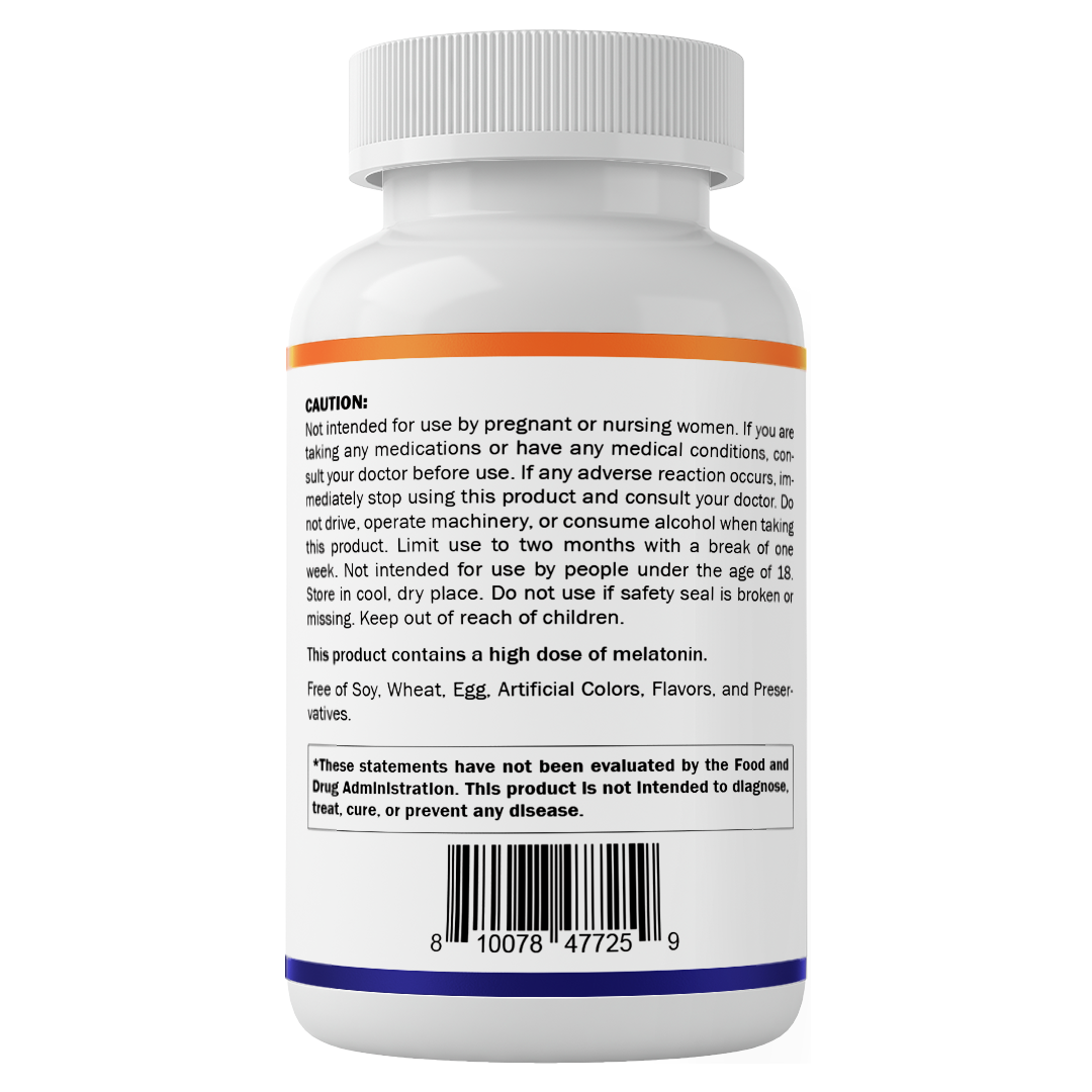 Vitamatic Melatonin 12 mg – Natural Berry Flavor – 300 Fast Dissolve Tablets