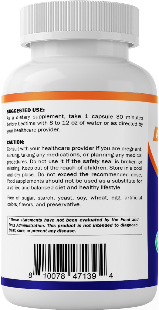 Advanced Sleep Aid with Melatonin - 120 Vegetable Capsules