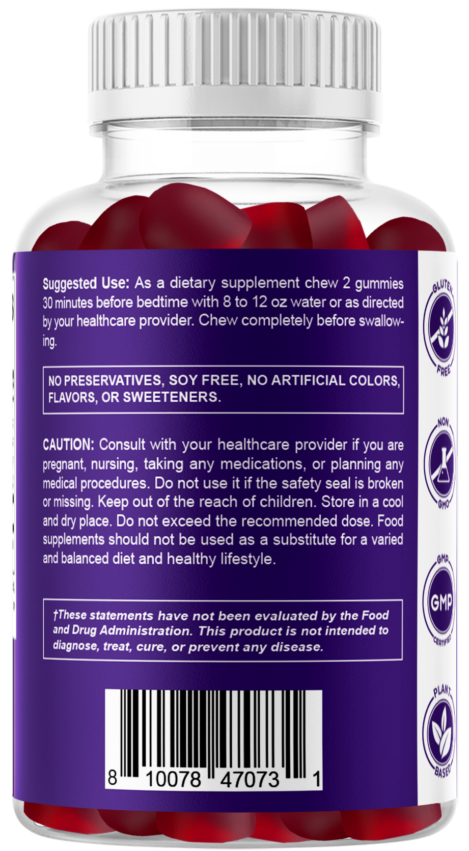 Vitamatic Melatonin 5mg Vegan Gummies, 60 Gummies