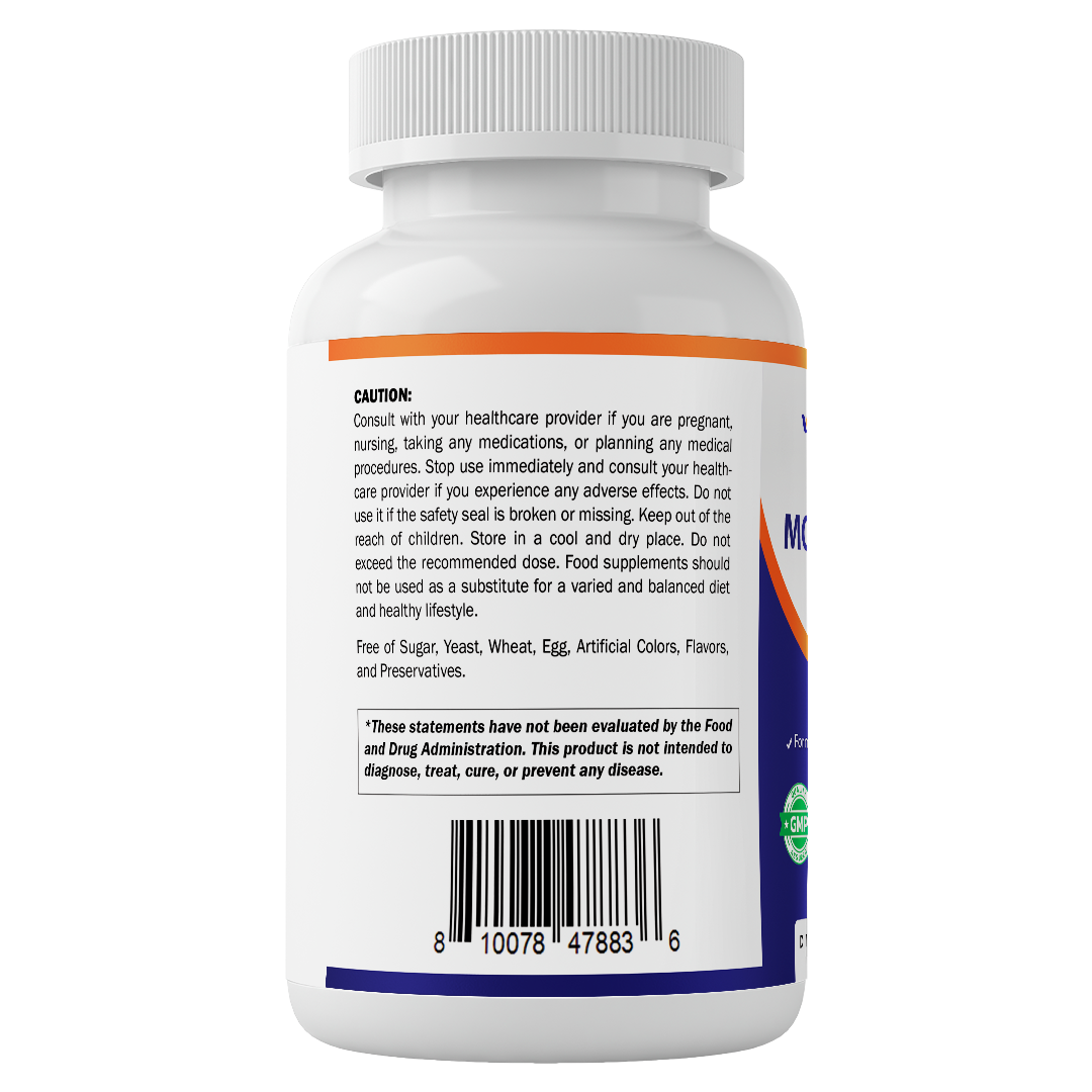 Chelated Molybdenum 500 mcg (as Molybdenum Glycinate Chelate) – 200 Vegetable Capsules