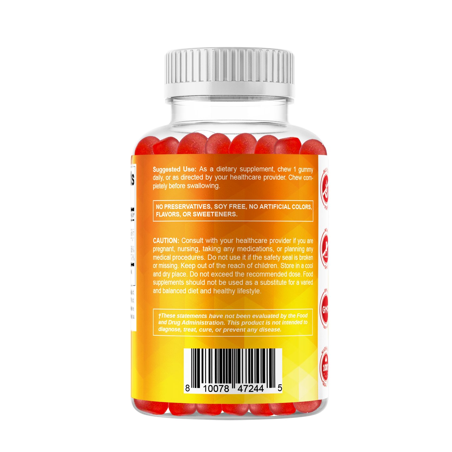 Sugar Free Vitamin D3 1000 IU - 120 Gummies