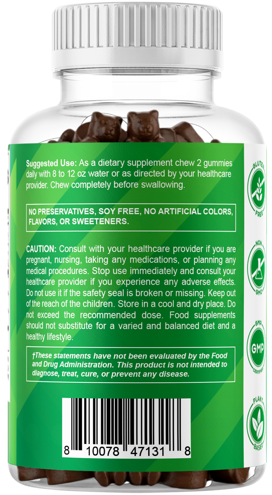 Vitamatic Irish Sea Moss Vegan Gummies, 60 Gummies