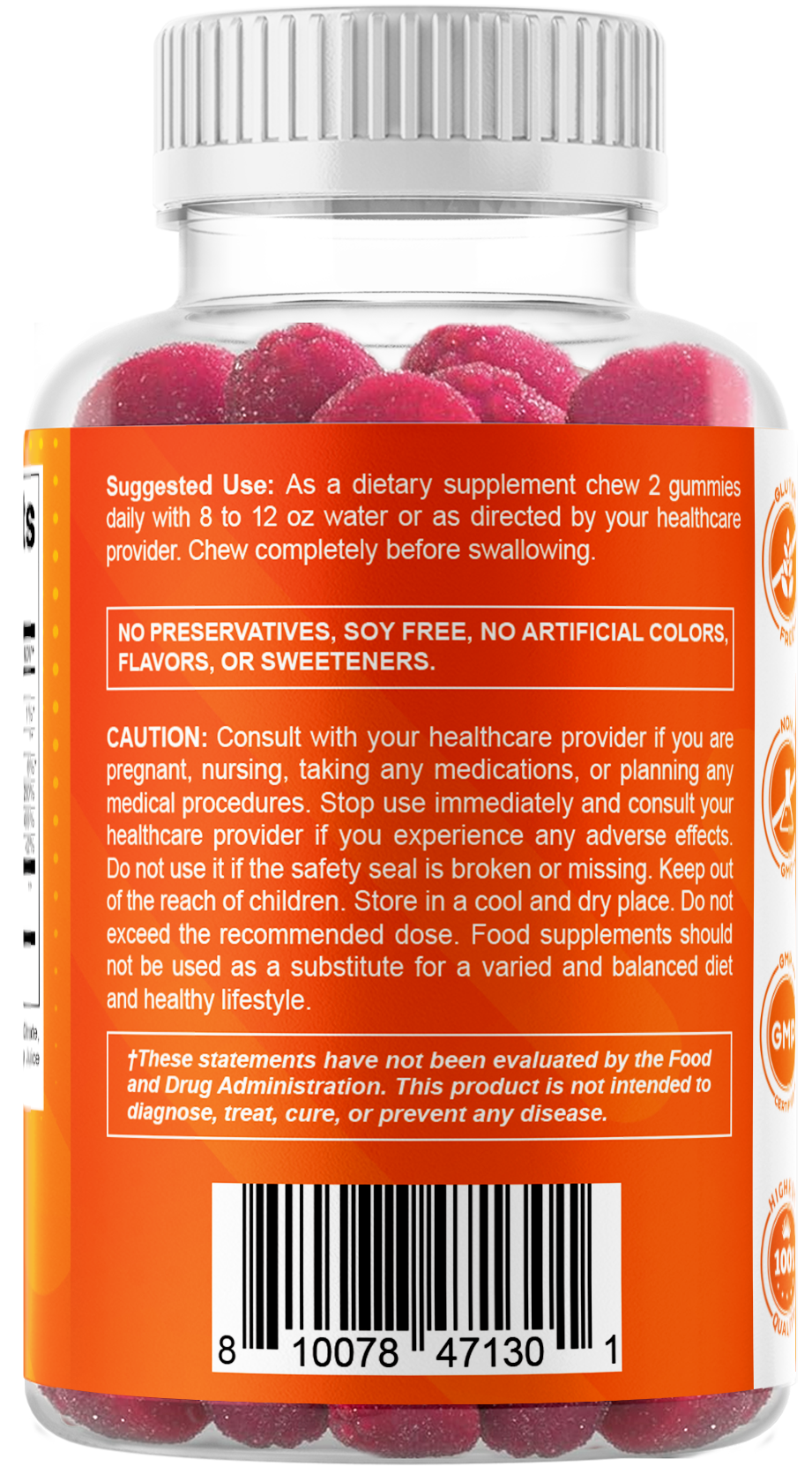 Vitamatic Zinc 50mg per Serving, 60 Gummies