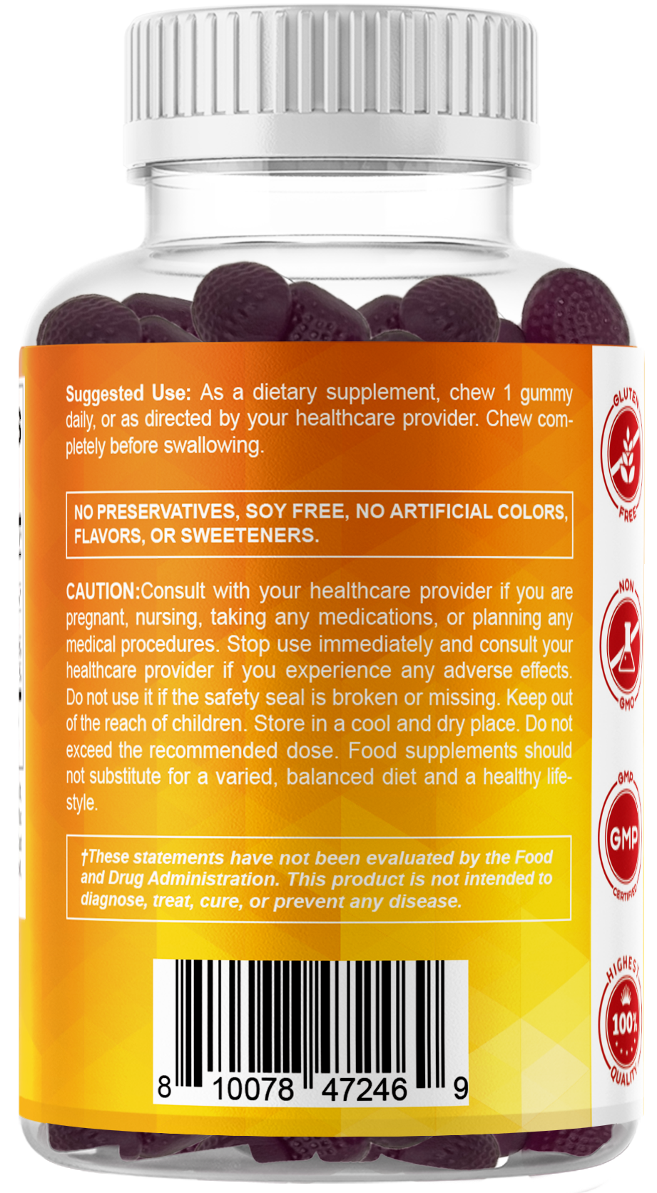 Vitamatic Sugar-Free Vitamin D3 5000 IU, 120 Gummies