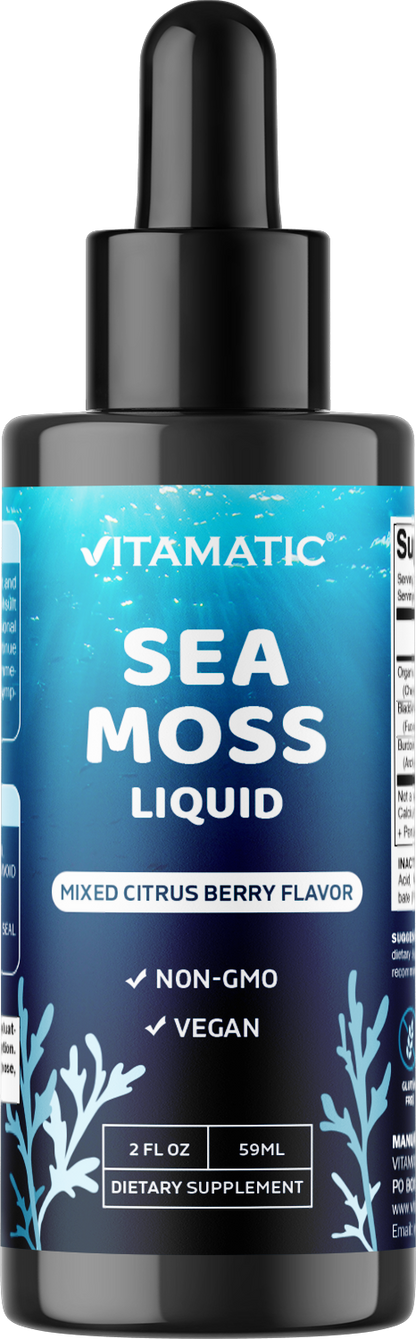 Liquid Organic Irish Sea Moss  2800 mg 2 FL OZ