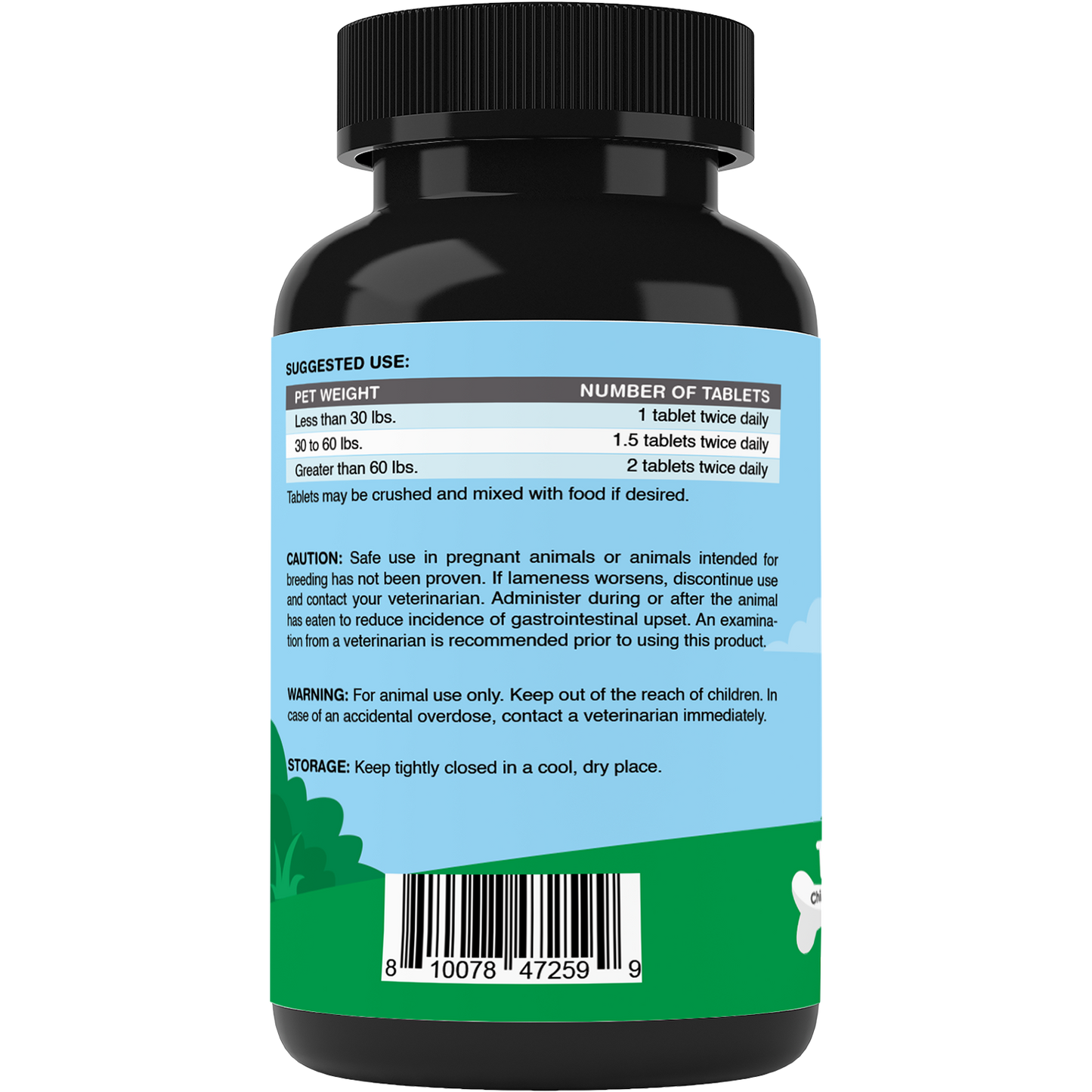 Maximum Strength Joint & Hip Health Supplement for Dogs 120 Chicken Flavored Tablets