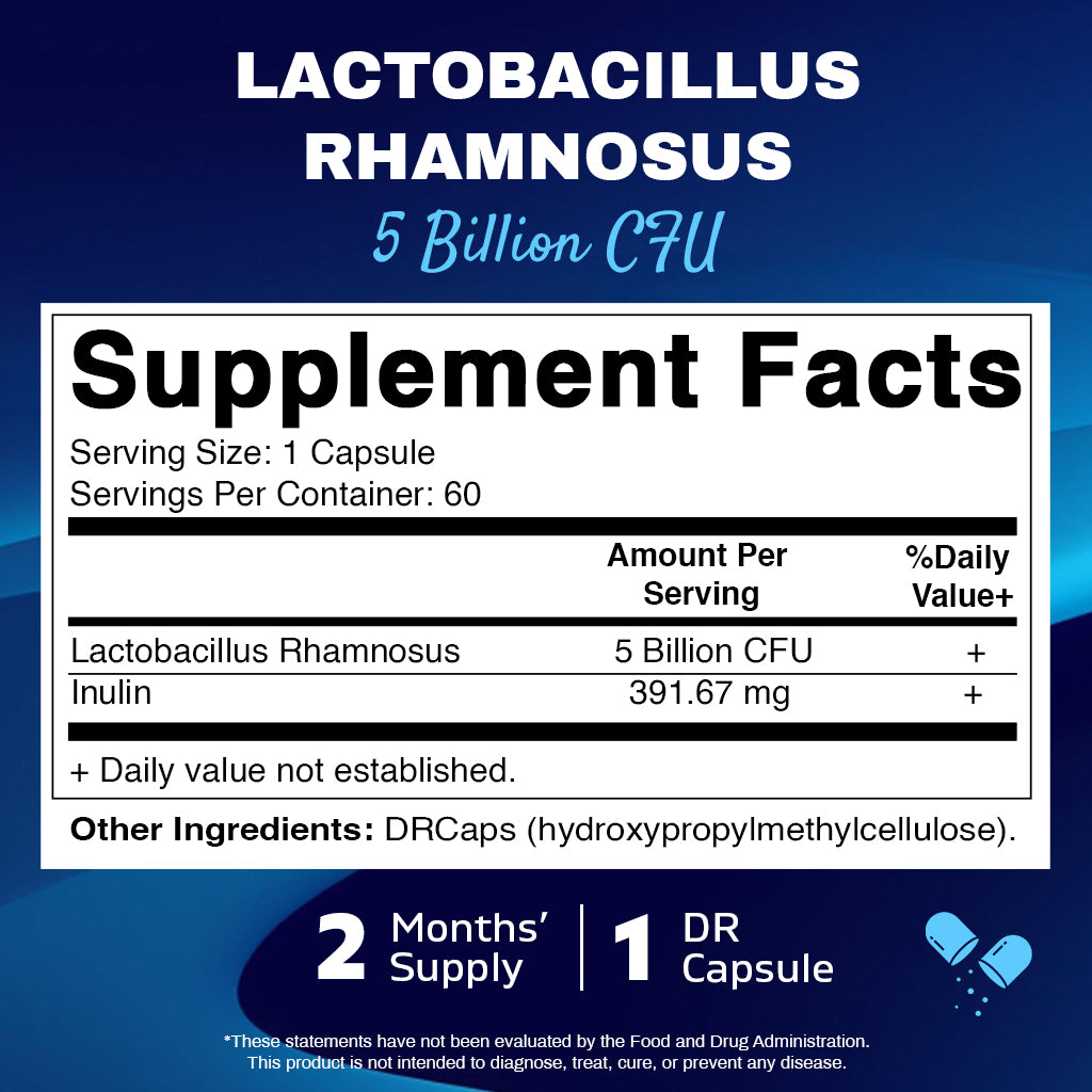 Lactobacillus Rhamnosus 5 Billion - 60 DR Capsule