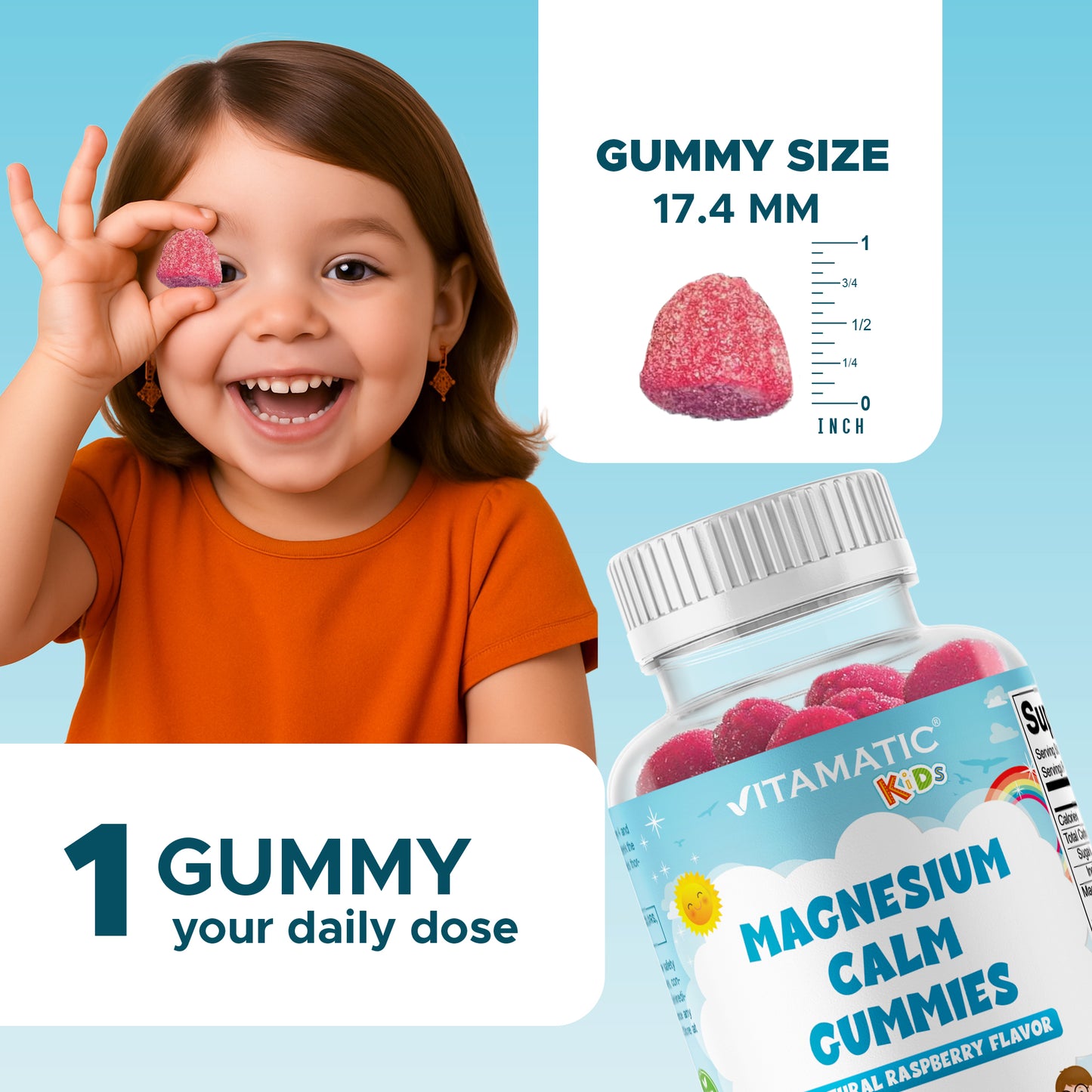Kids Magnesium 35mg 60 Gummies