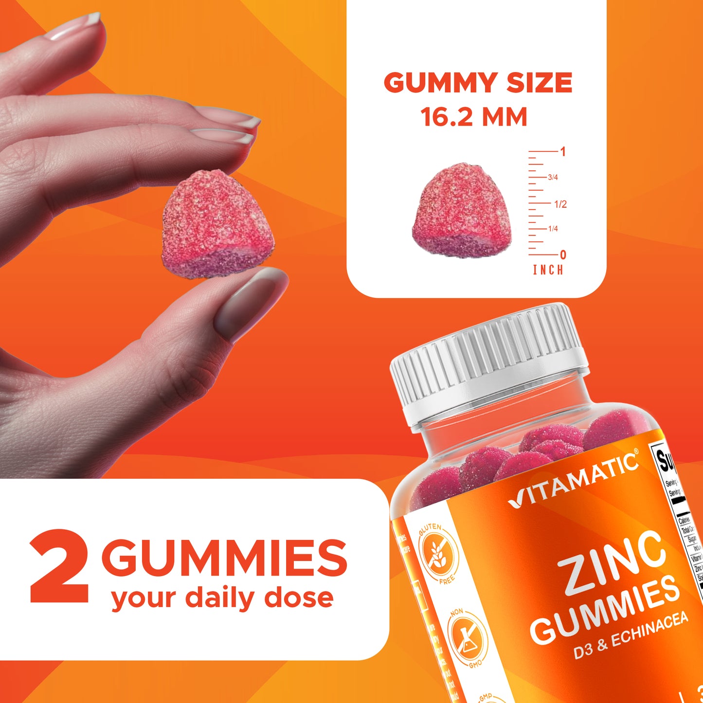 Zinc 50 mg - 60 Vegan Gummies