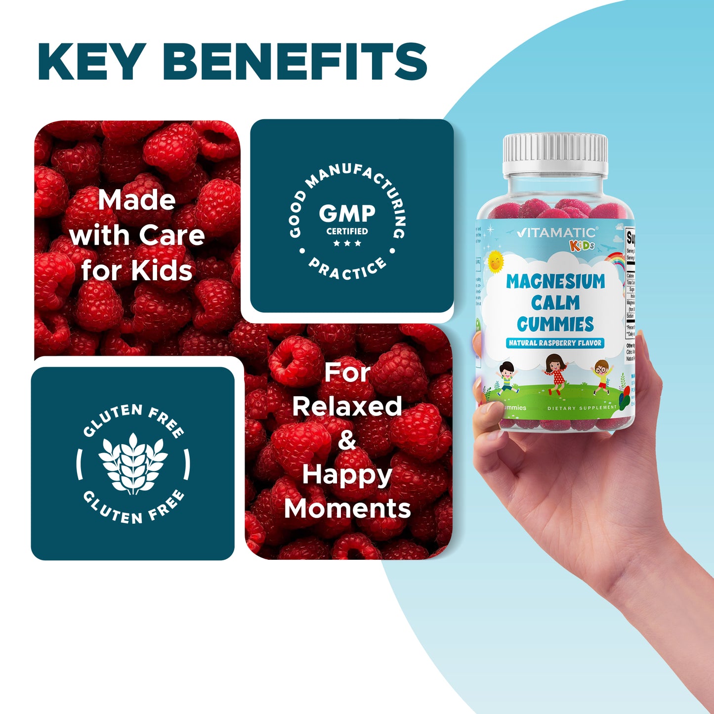 Kids Magnesium 35mg 60 Gummies