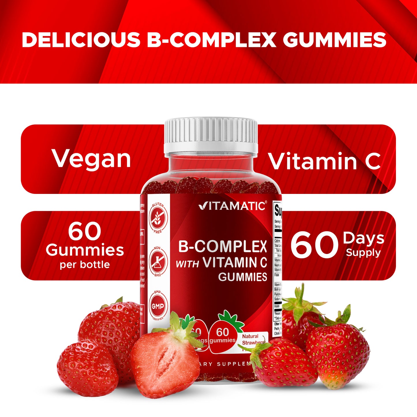 B-Complex with Vitamin C | 60 Gummies