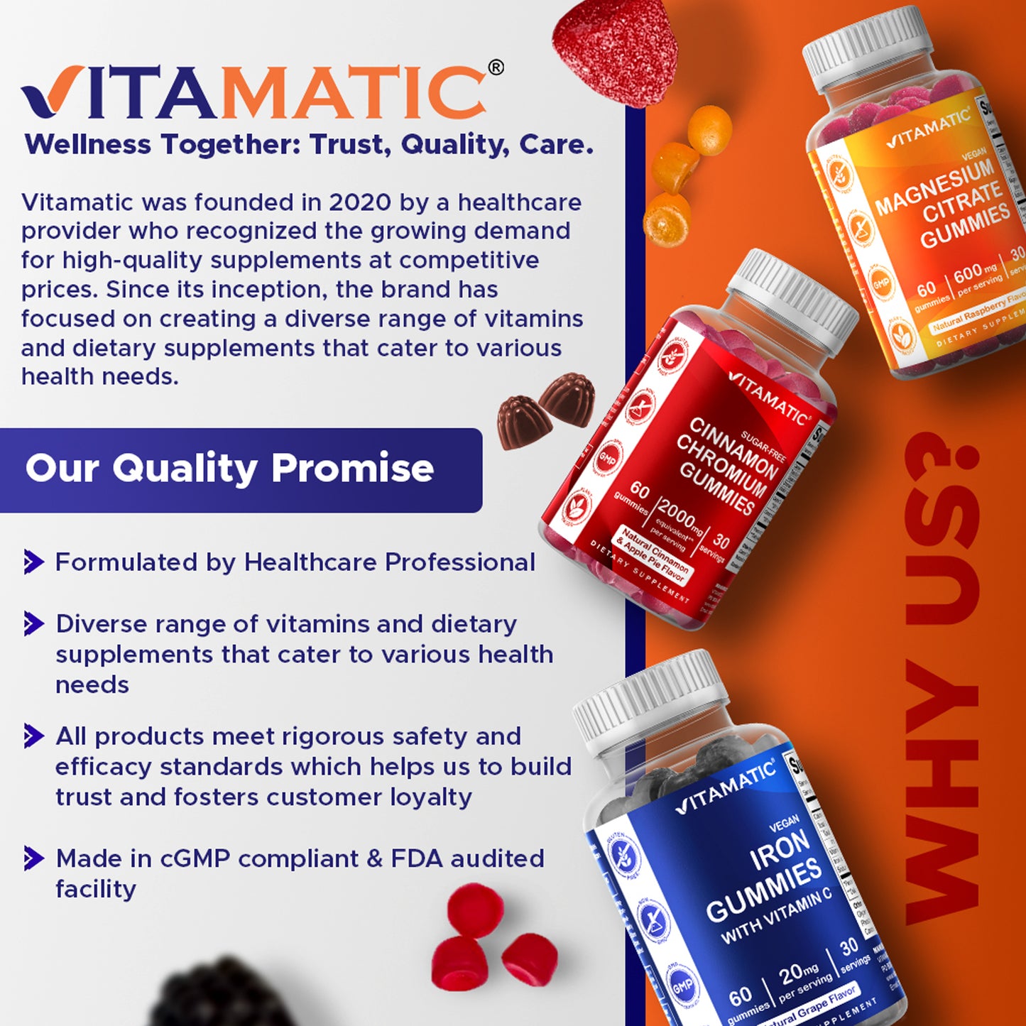 Biotin 10,000 mcg 60 Vegan Gummies