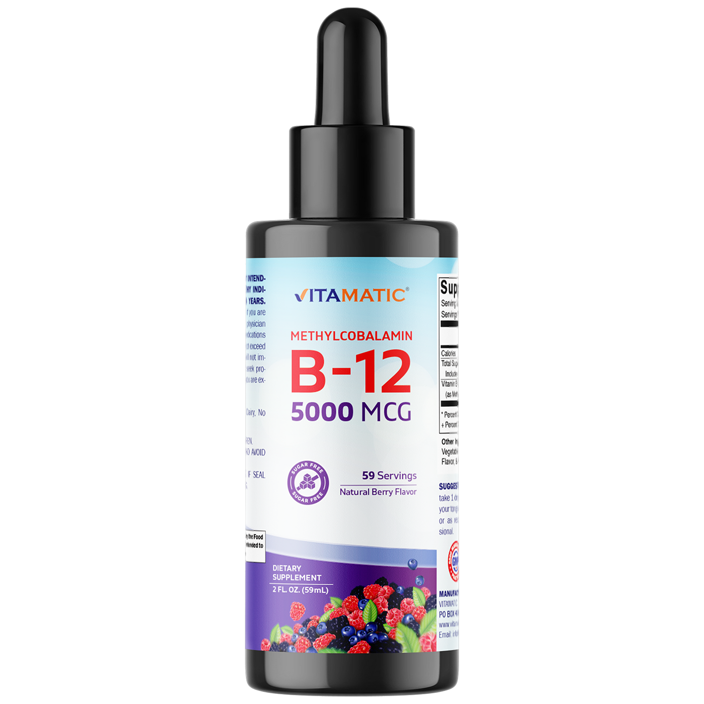 Liquid B12 Methyl B12 5000 mcg 2 OZ