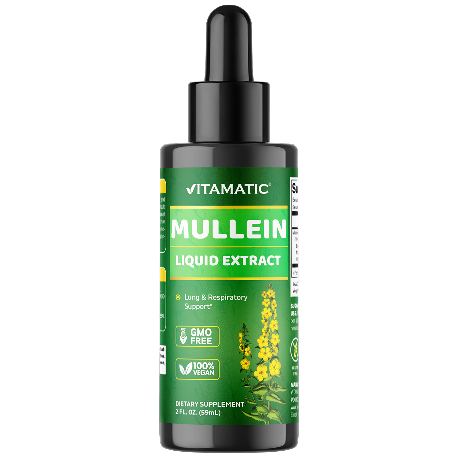 Liquid Mullein Leaf 1000mg per Serving 2 FL OZ Vitamatic Liquid Mullein Leaf 1000mg per Serving 2 FL OZ Vitamatic