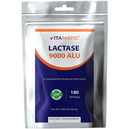 Lactase Enzyme Powder – 9000 ALU Per Serving – 180 Servings