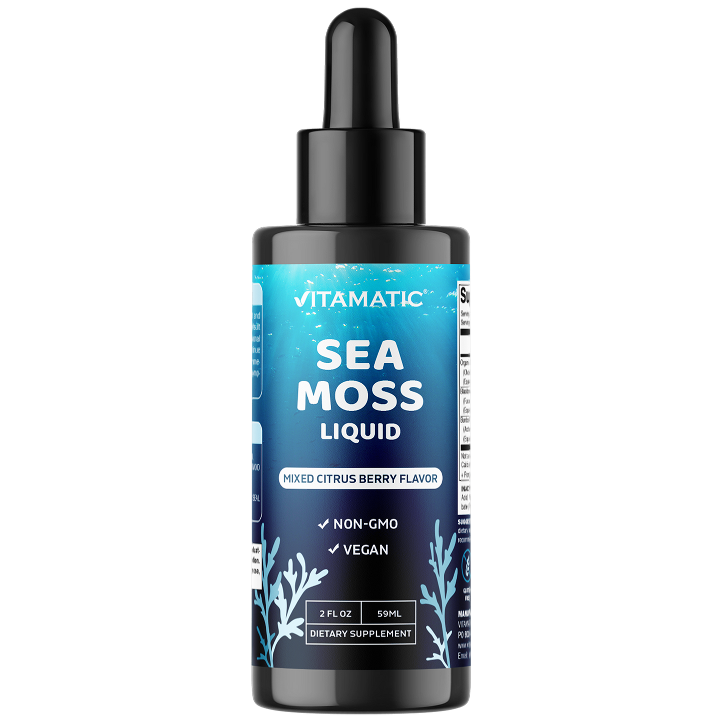 Liquid Organic Irish Sea Moss 2800 mg 2 FL OZ