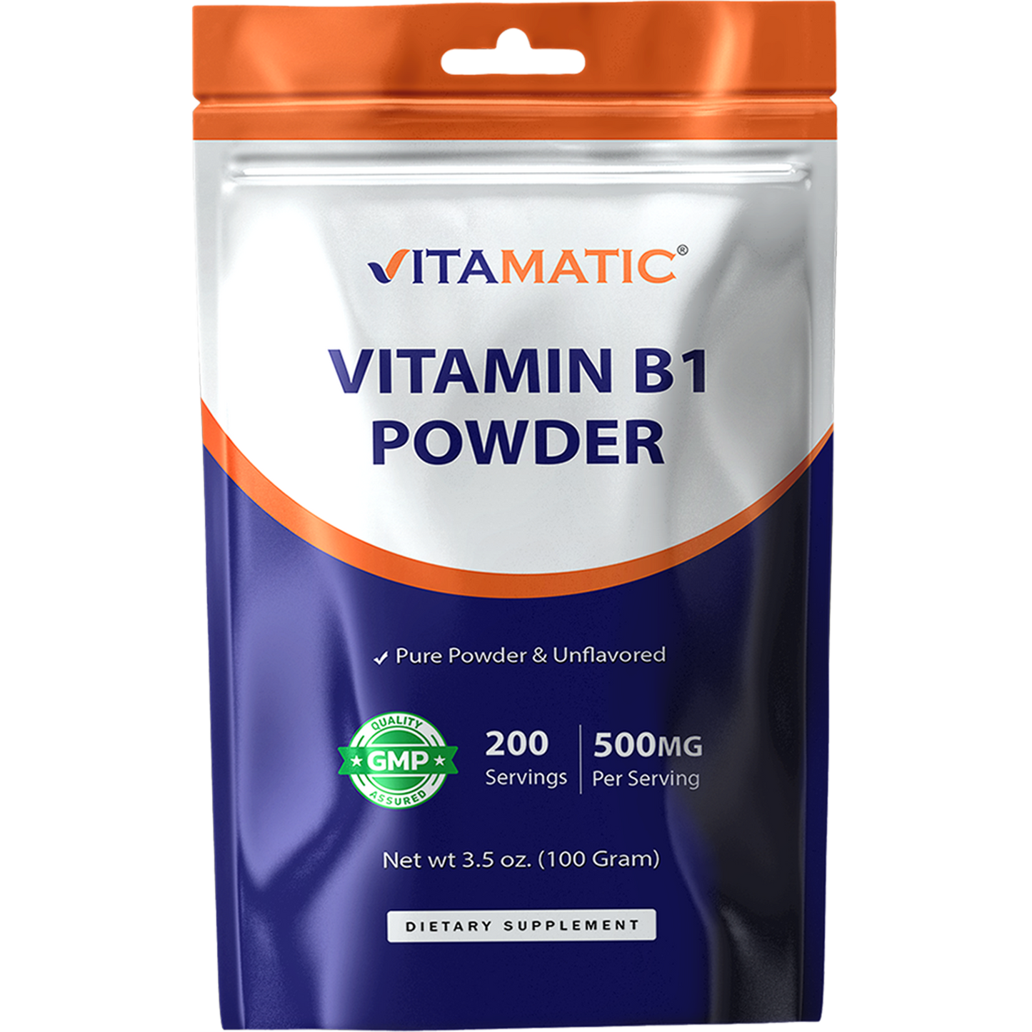 Vitamin B1 Pure Powder - 100 Grams (Thiamine Mononitrate)