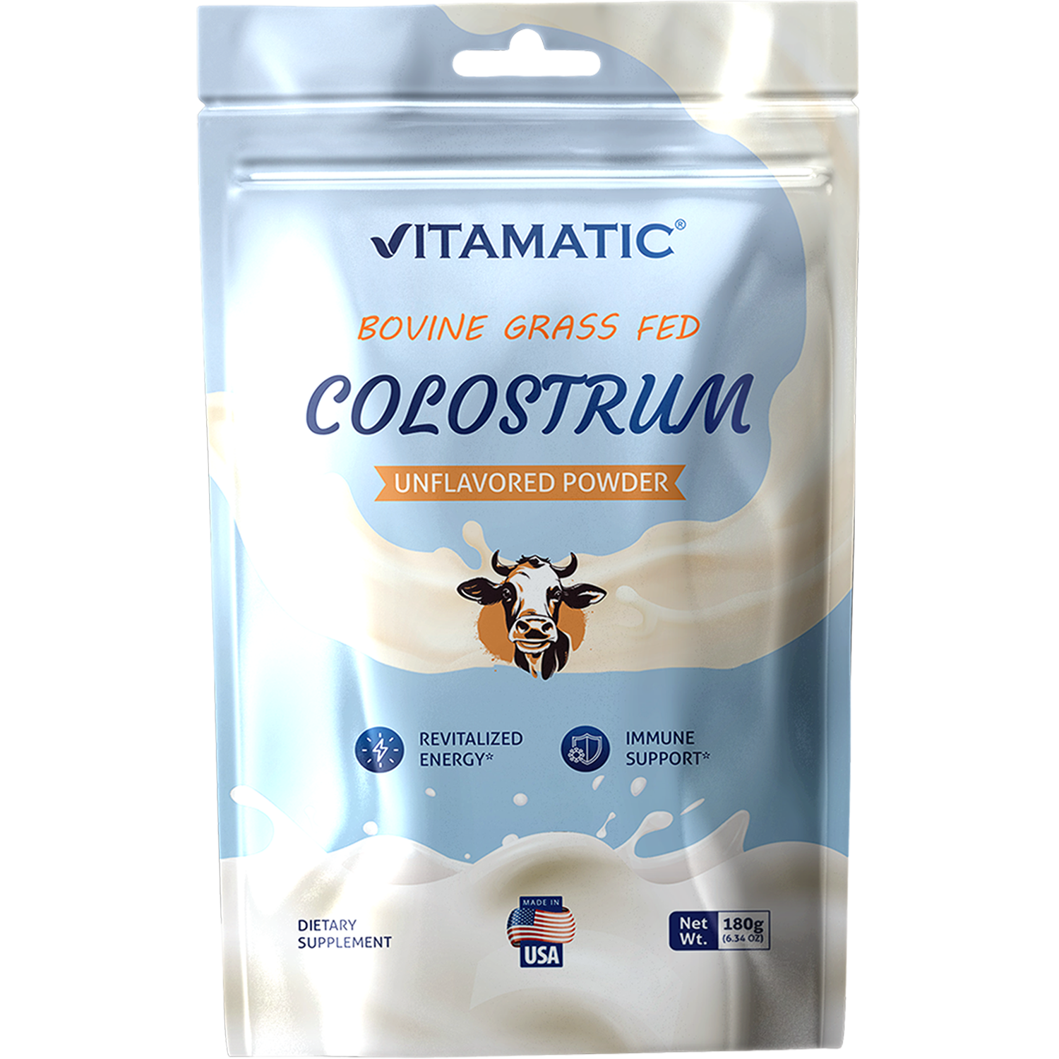Bovine Colostrum 30% IgG Powder 6.34 OZ - 90 Servings (Unflavored