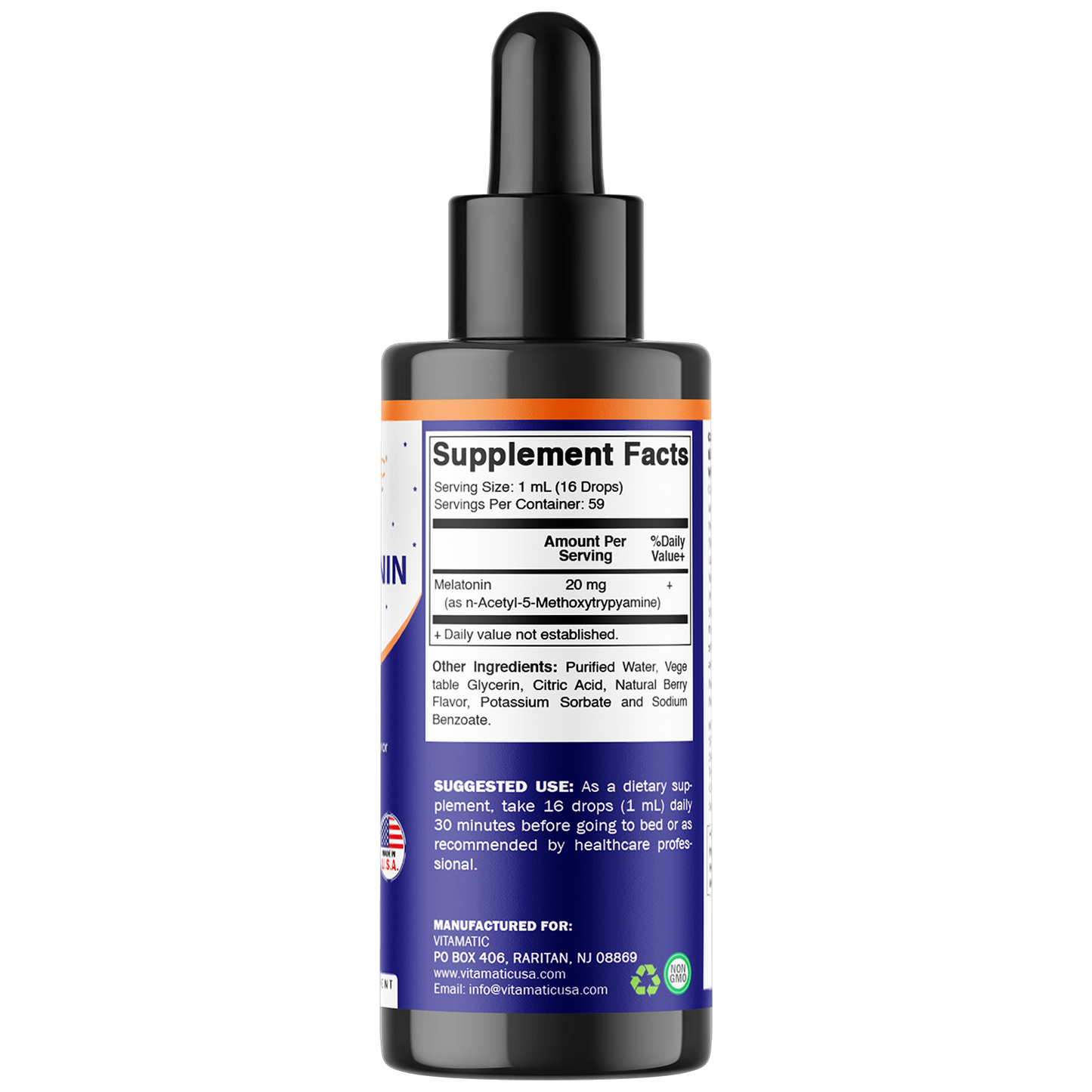 Melatonin 20mg Liquid Drops 2 Fluid Ounce
