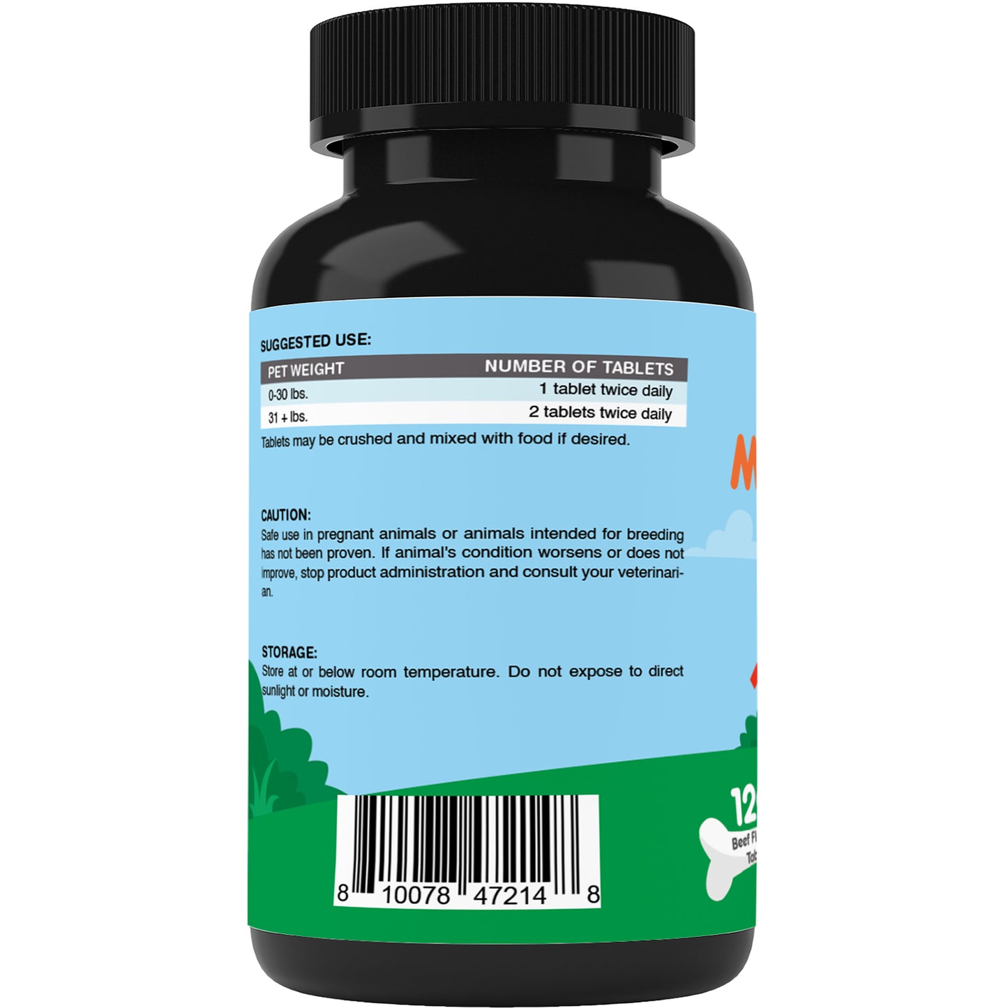 Melatonin for Dogs 6 mg - 120 Beef Flavored Chewable Tablets