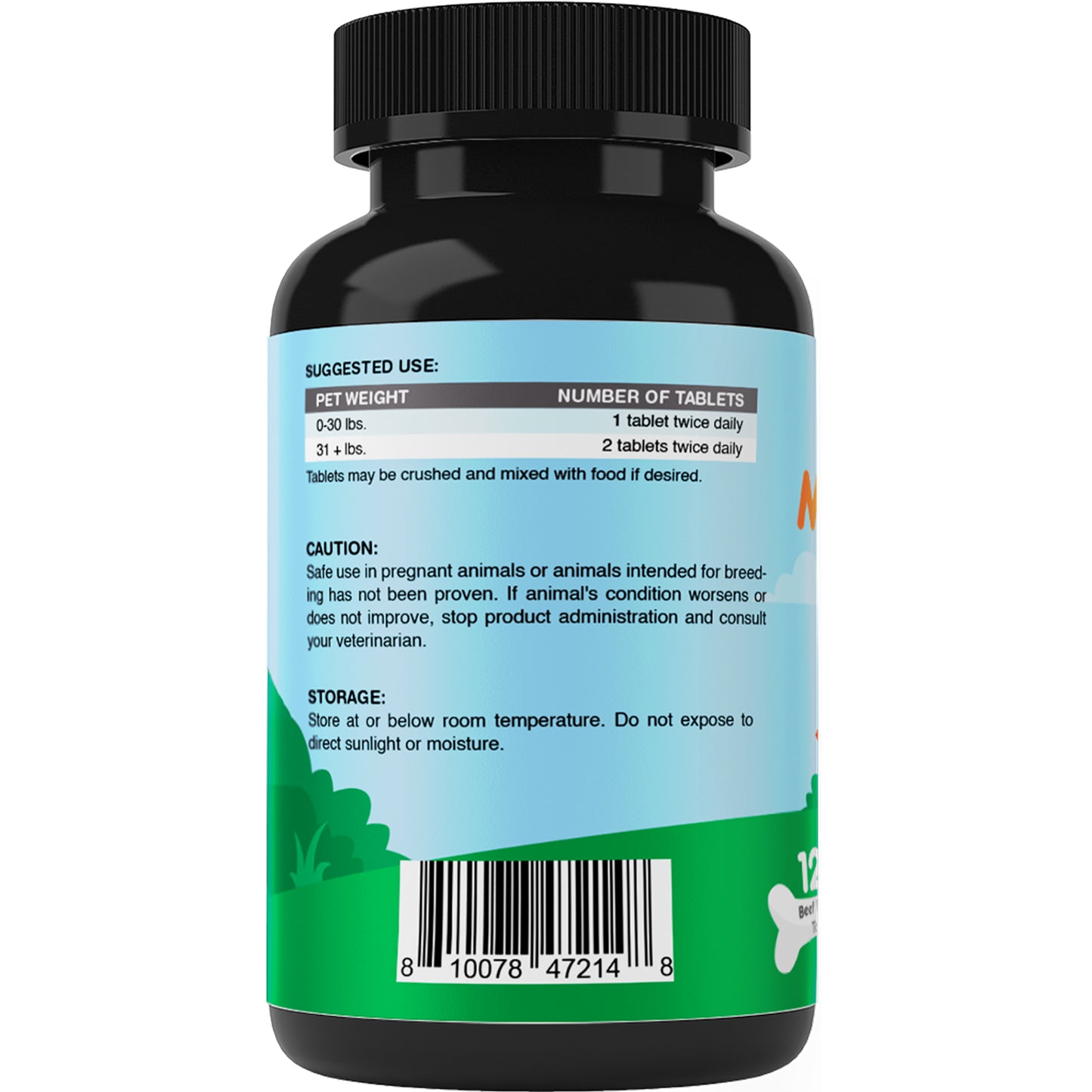 Melatonin for Dogs 6 mg - 120 Beef Flavored Chewable Tablets