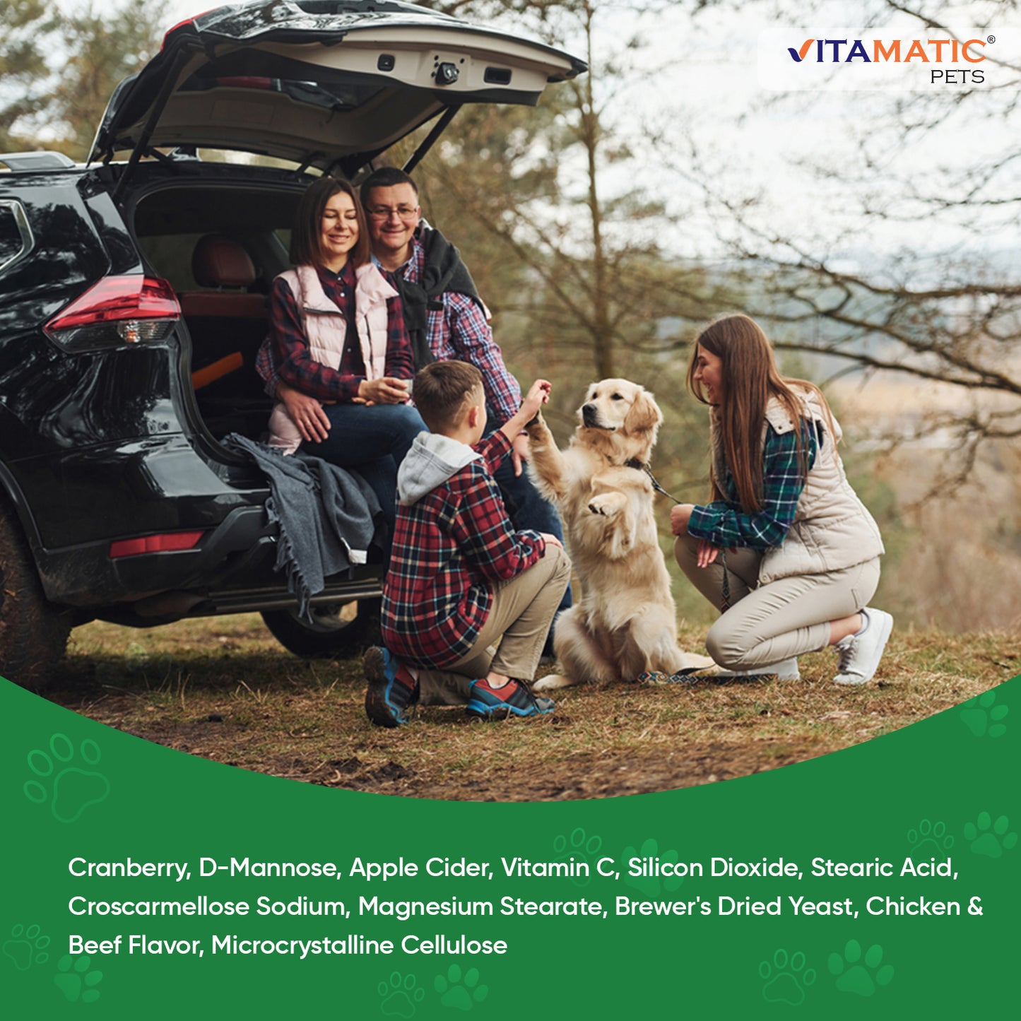Cranberry for Dogs - 120 Chewable Tablets