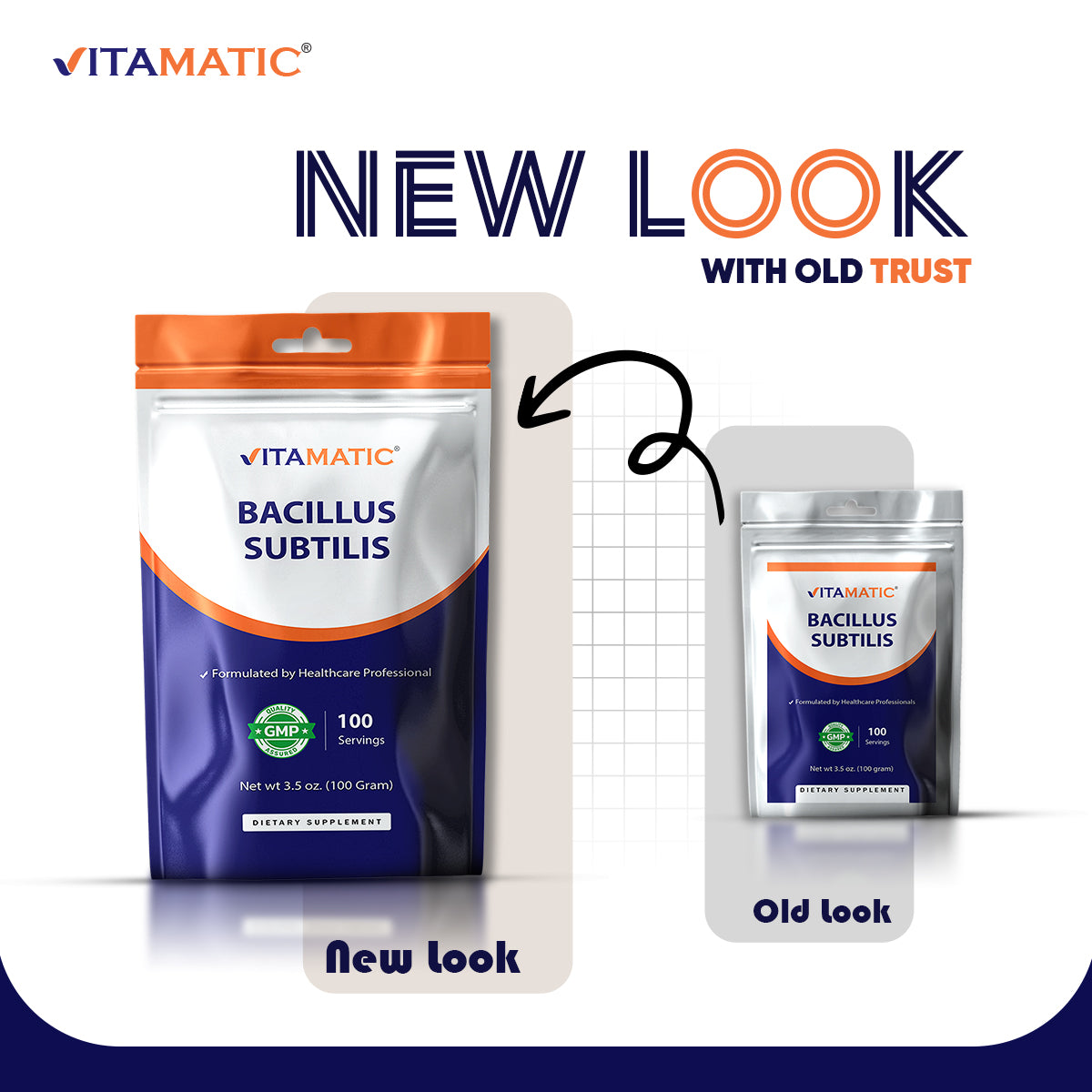 Bacillus Subtilis Pure Powder Probiotic Powder - 100 Gram - 100 Servings