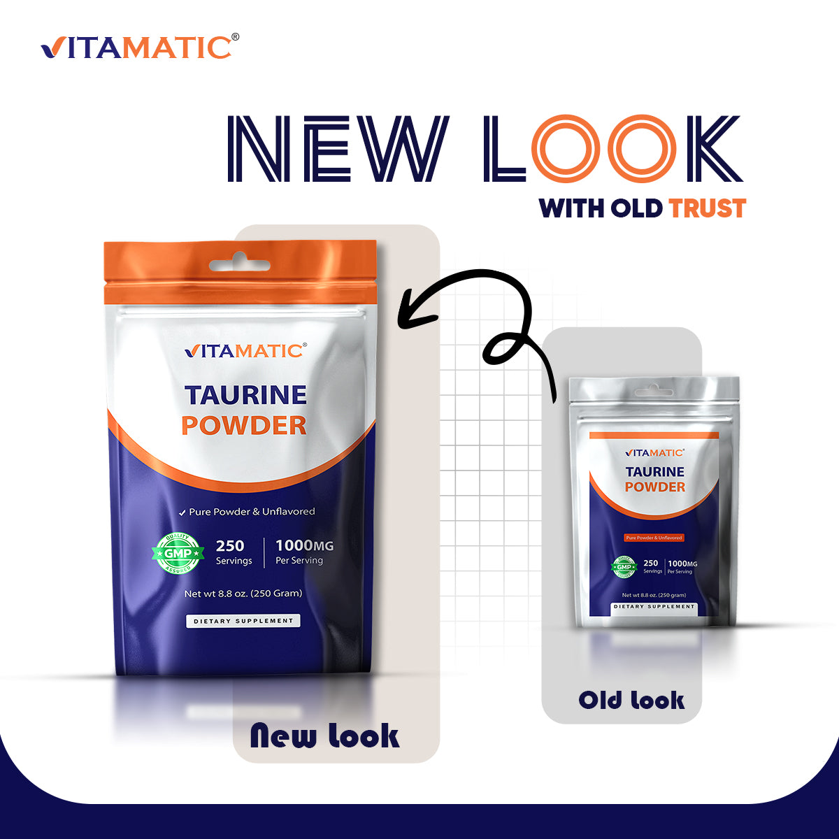 Pure Taurine 1000mg 250 Servings