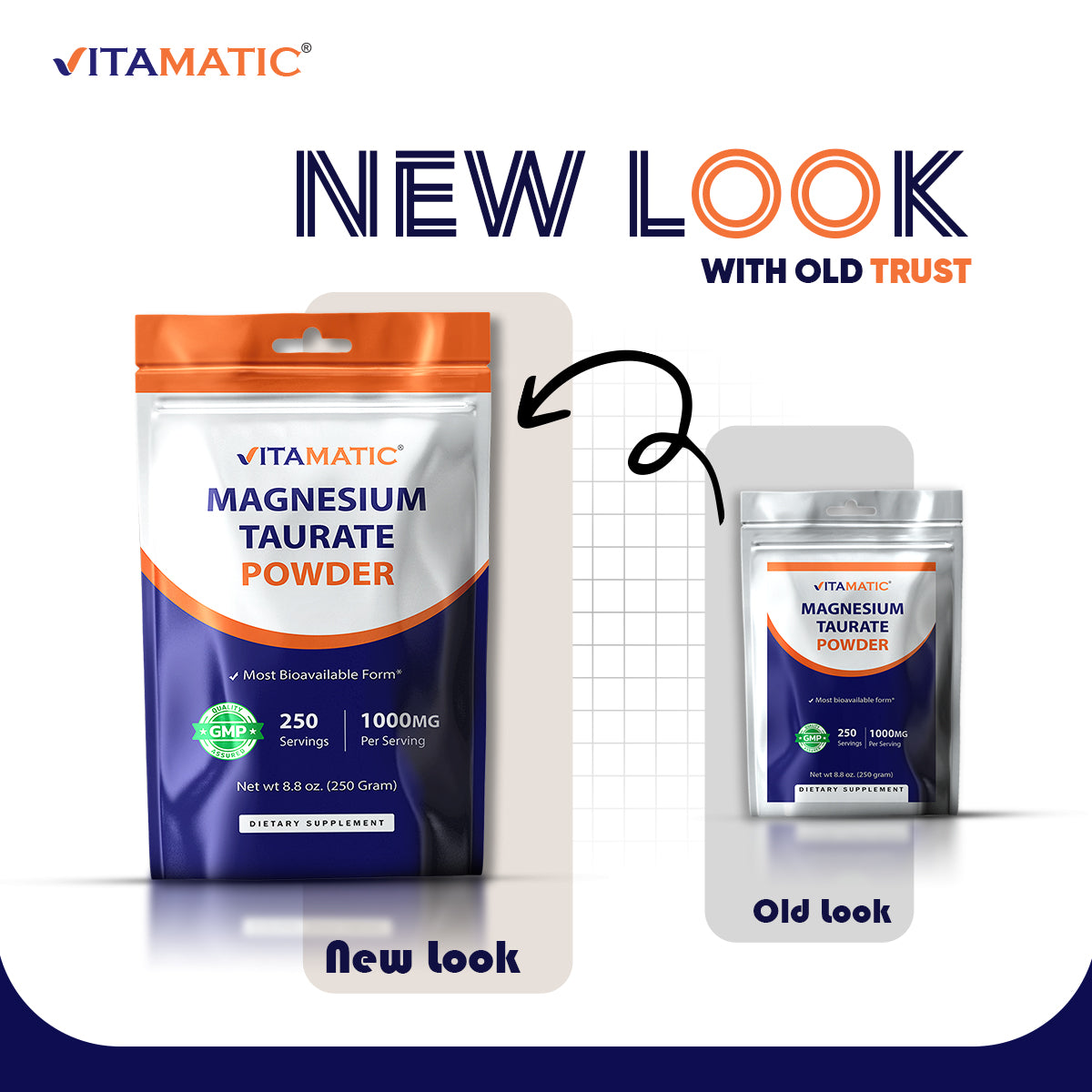 Magnesium Taurate 250gram Powder - 250 Servings