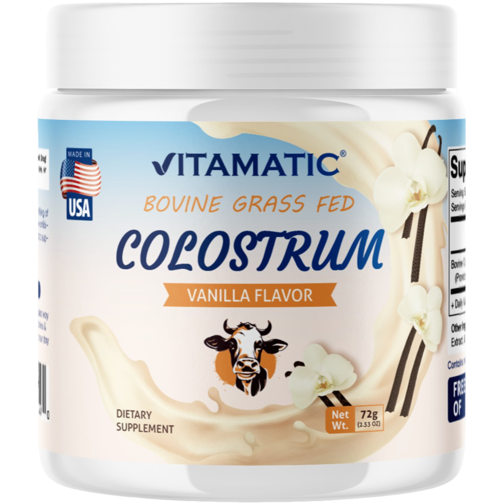 Bovine Colostrum 30% IgG Powder 2.53 OZ - 72 Gram - 30 Servings (Vanilla Flavor)