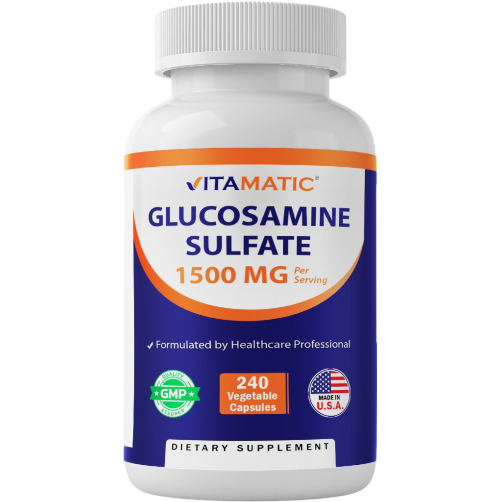 Glucosamine Sulfate Supplement, 1500mg, 240 Capsules