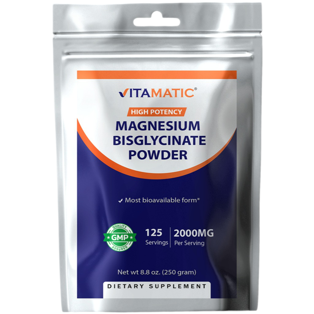 Magnesium Bisglycinate 250gram Powder - 250 Servings