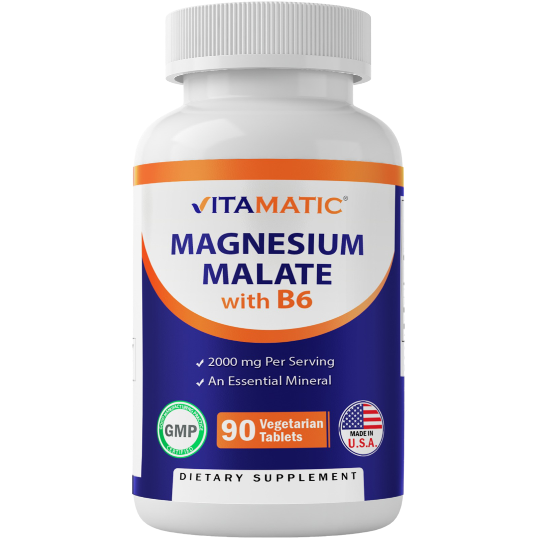 Magnesium Malate 2000mg 90 Vegetarian Tablets