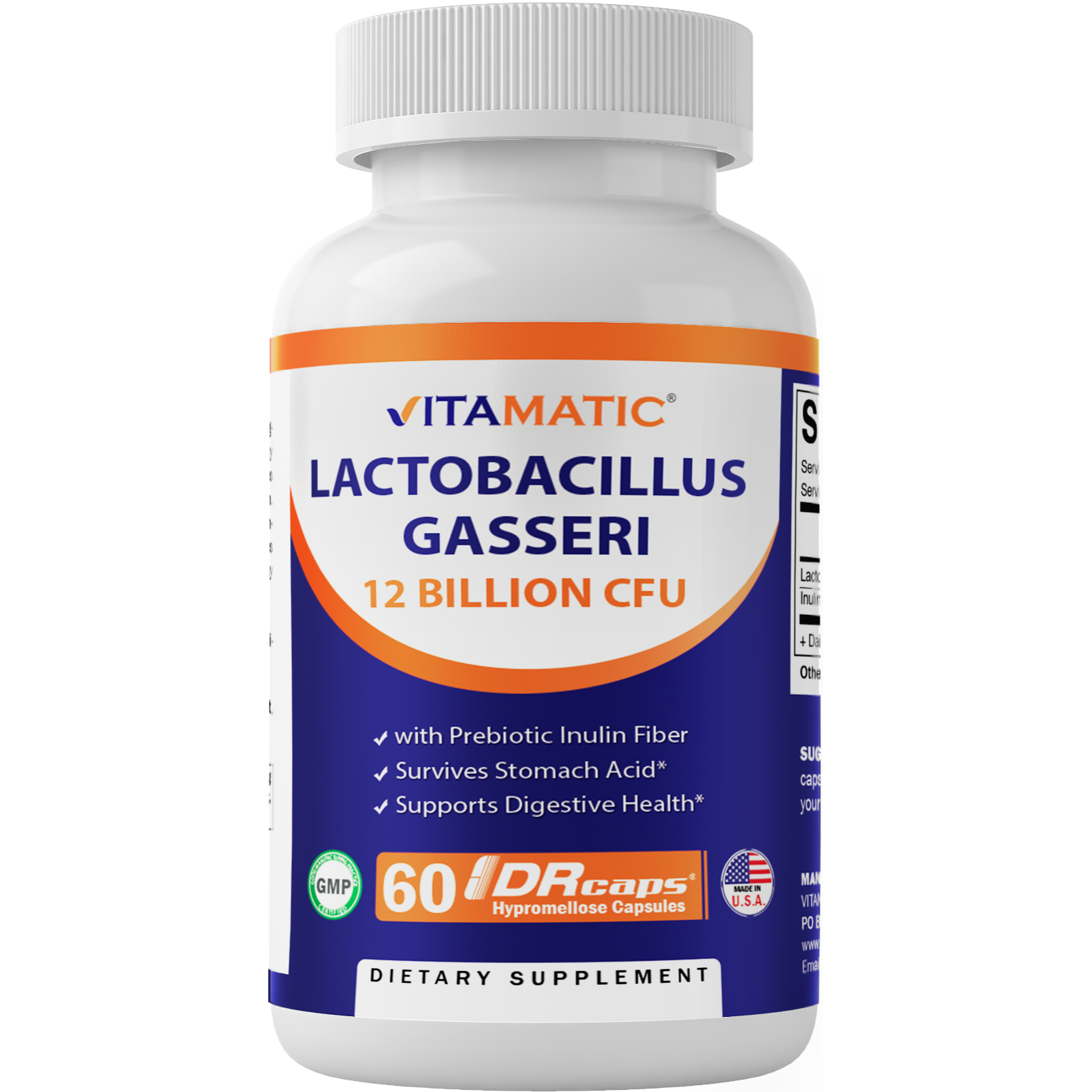 Lactobacillus Gasseri 12 Billion - 60 DR Capsule – Vitamatic
