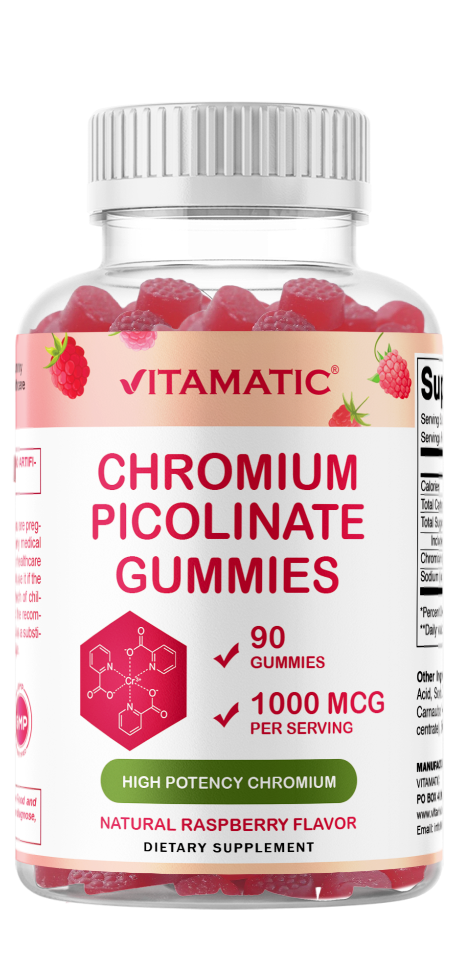 Vitamatic Chromium Picolinate 1000 mcg - 90 Gummies