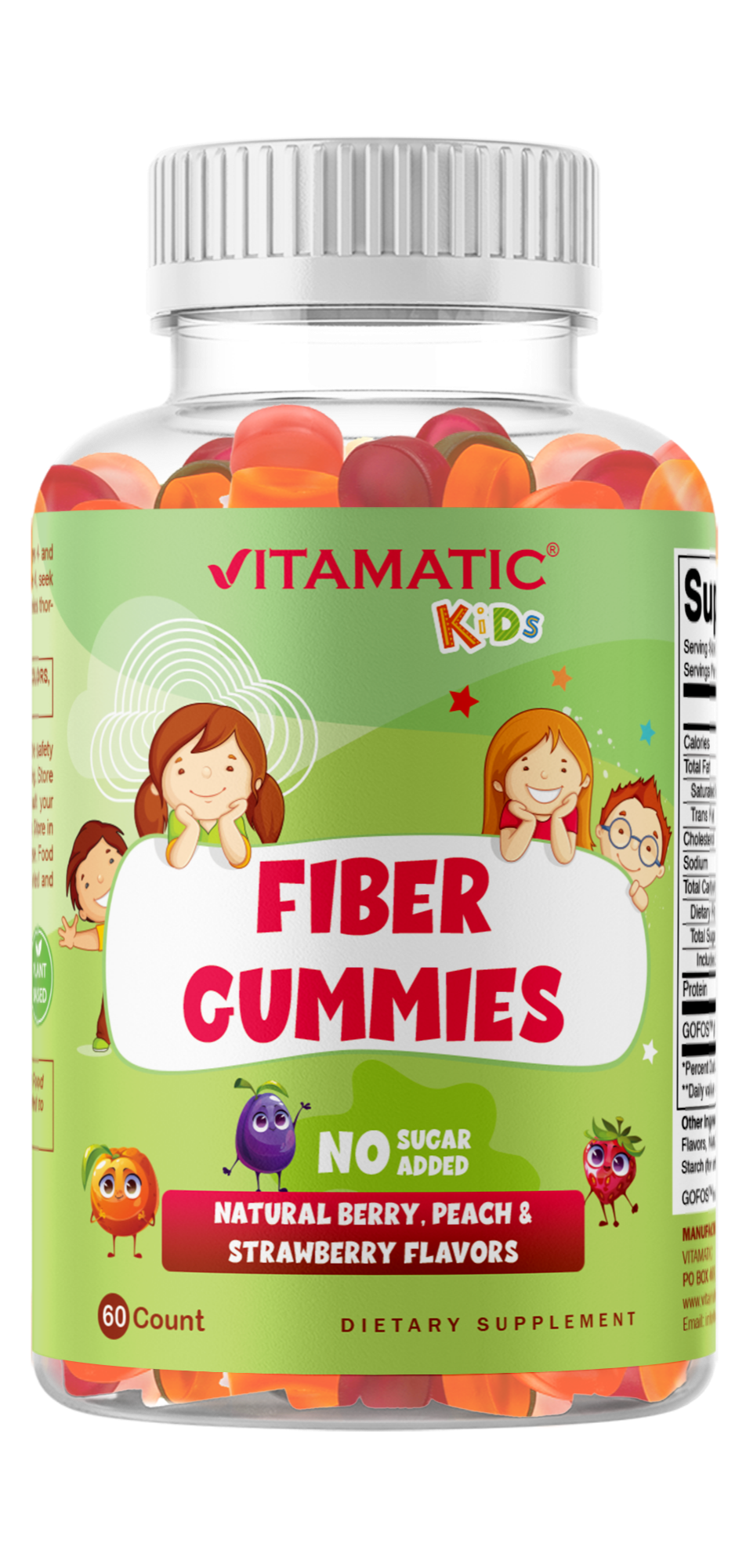 Kids Fiber Gummies - 60 Gummies