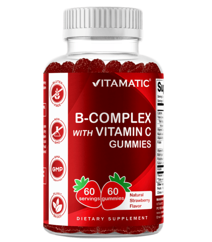 Vitamatic B-Complex with Vitamin C 60 Gummies