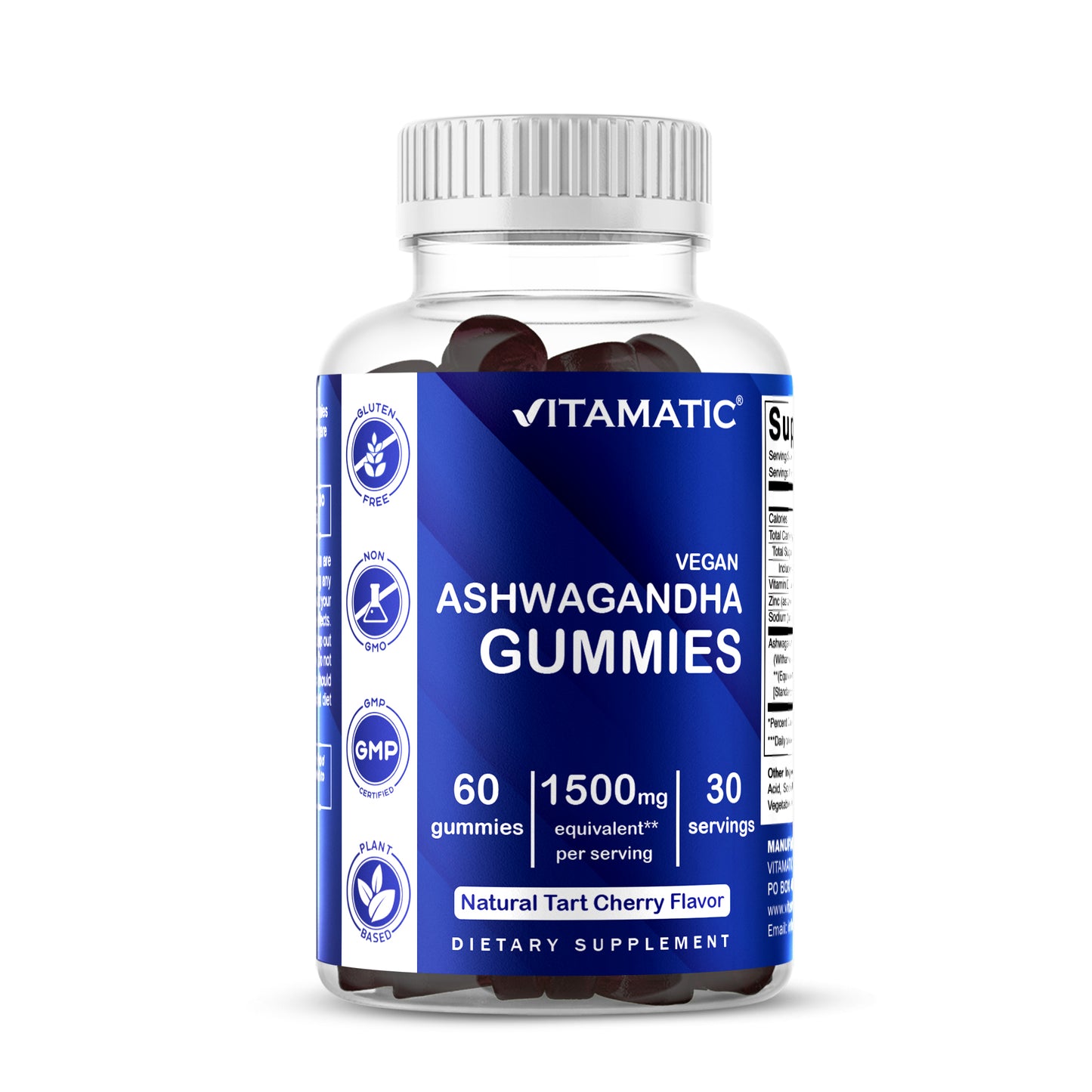 Ashwagandha 1500mg 60 Vegan Gummies