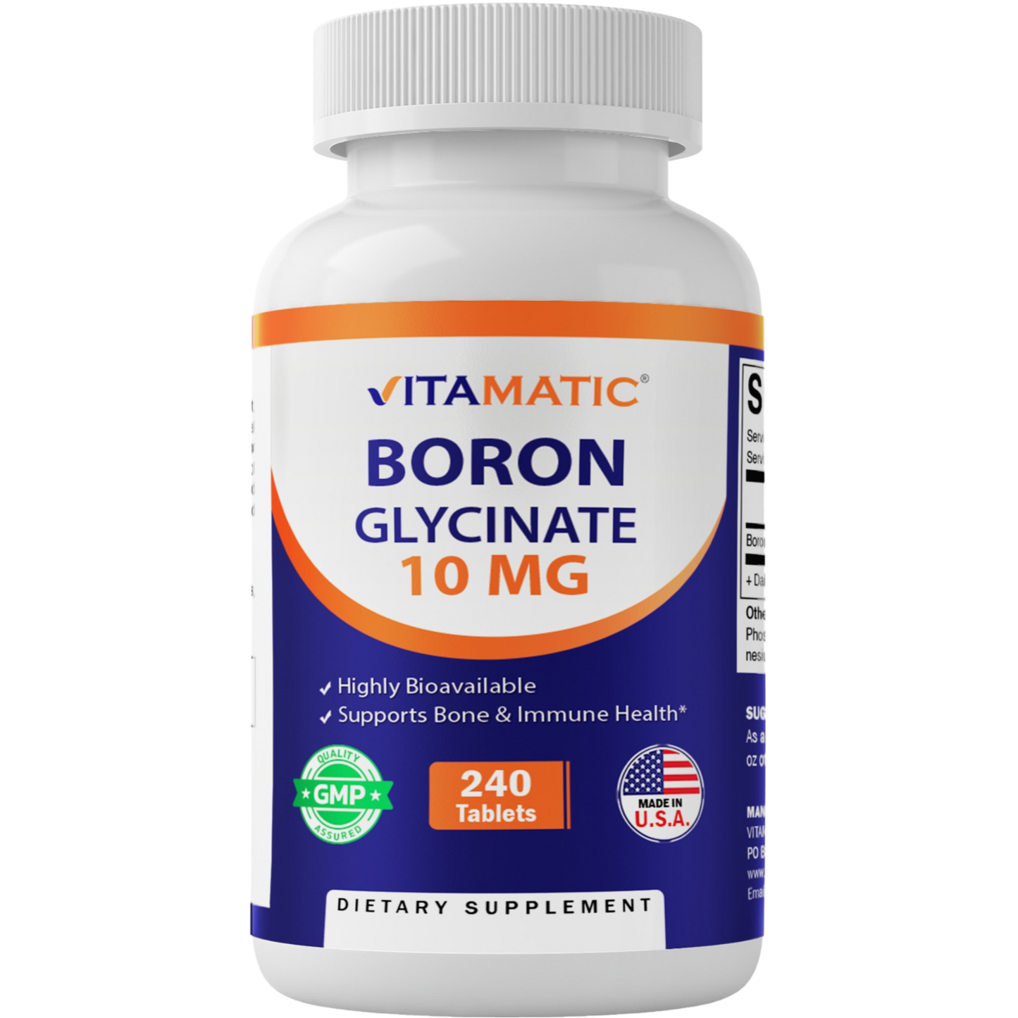 Chelated Boron Glycinate 10mg - 240 Tablets