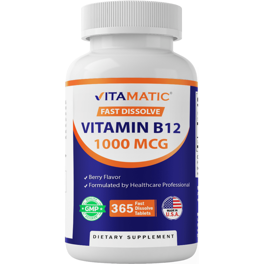 Vitamin B12 1000 mcg - 365 Fast Dissolve Tablets