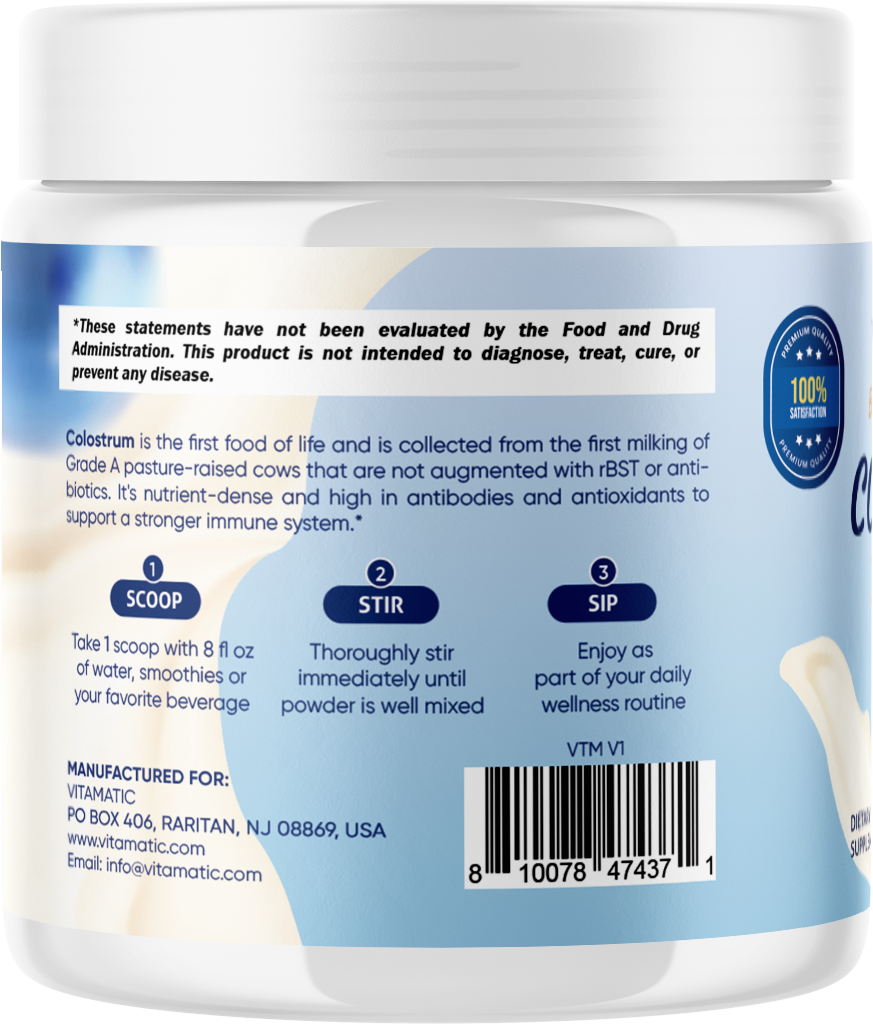 Colostrum Powder 30% IgG, 60g Jar