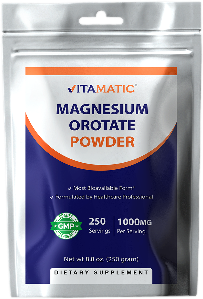 Magnesium Orotate 1000 mg per Serving 250 Grams - 250 Servings