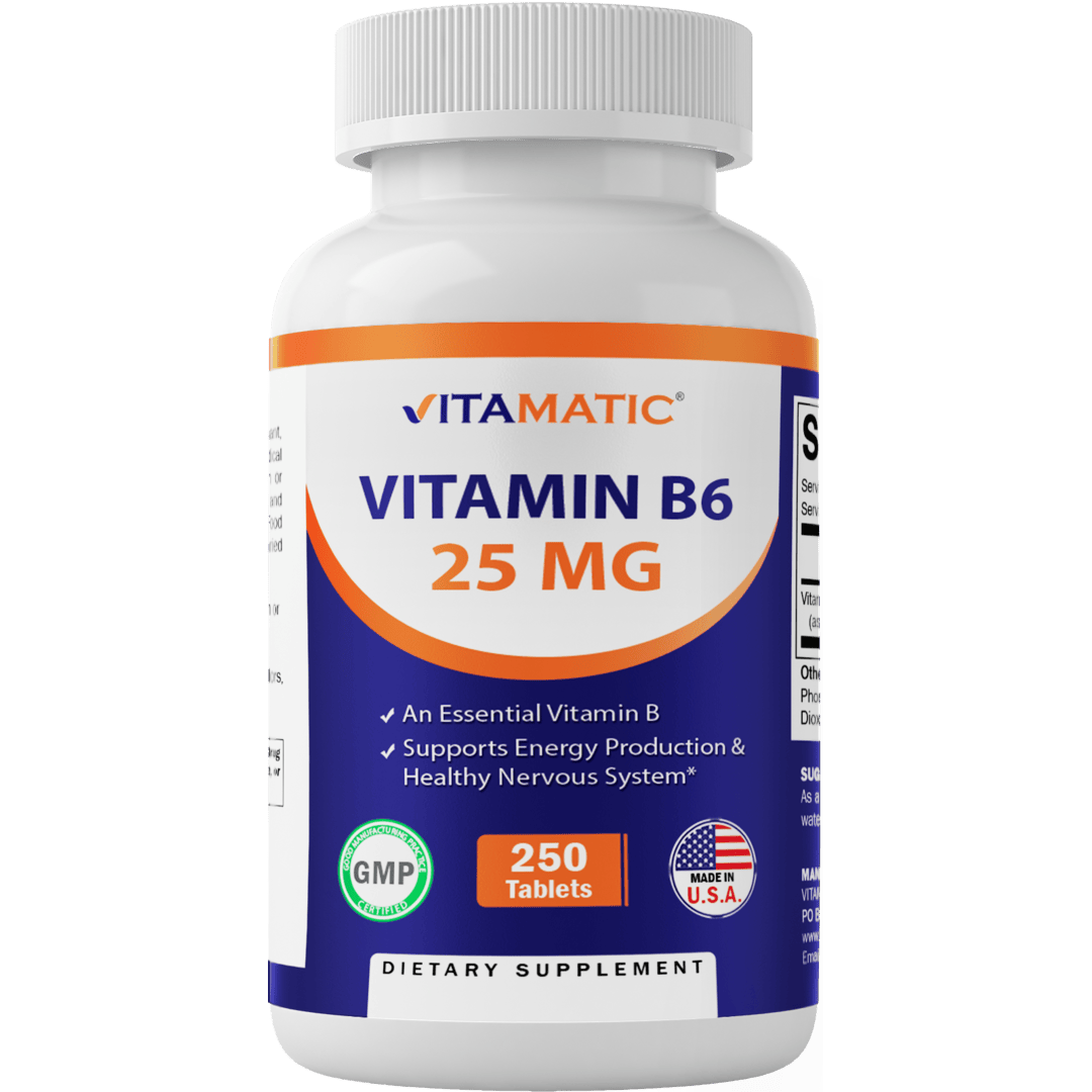 Vitamin B6 25 mg - 250 Tablets